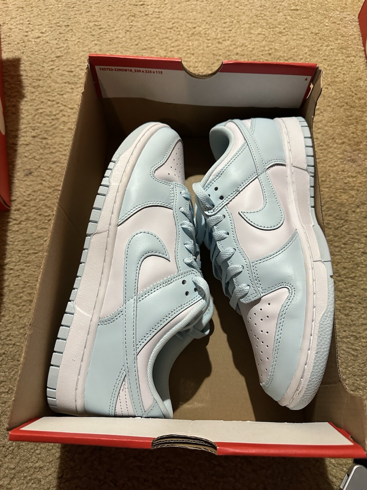 Nike Dunk Low Glacier Blue DV0833-104 Men’s Size New Sneakers Shoes