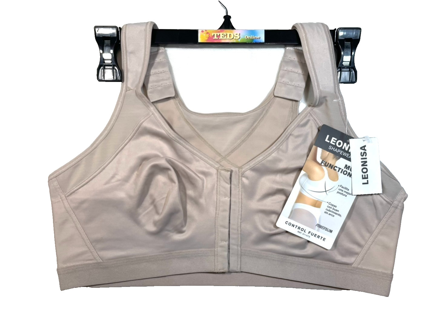 NWT Leonisa Women 40B Multi Functional Back Support Posture Corrector Bra 011473
