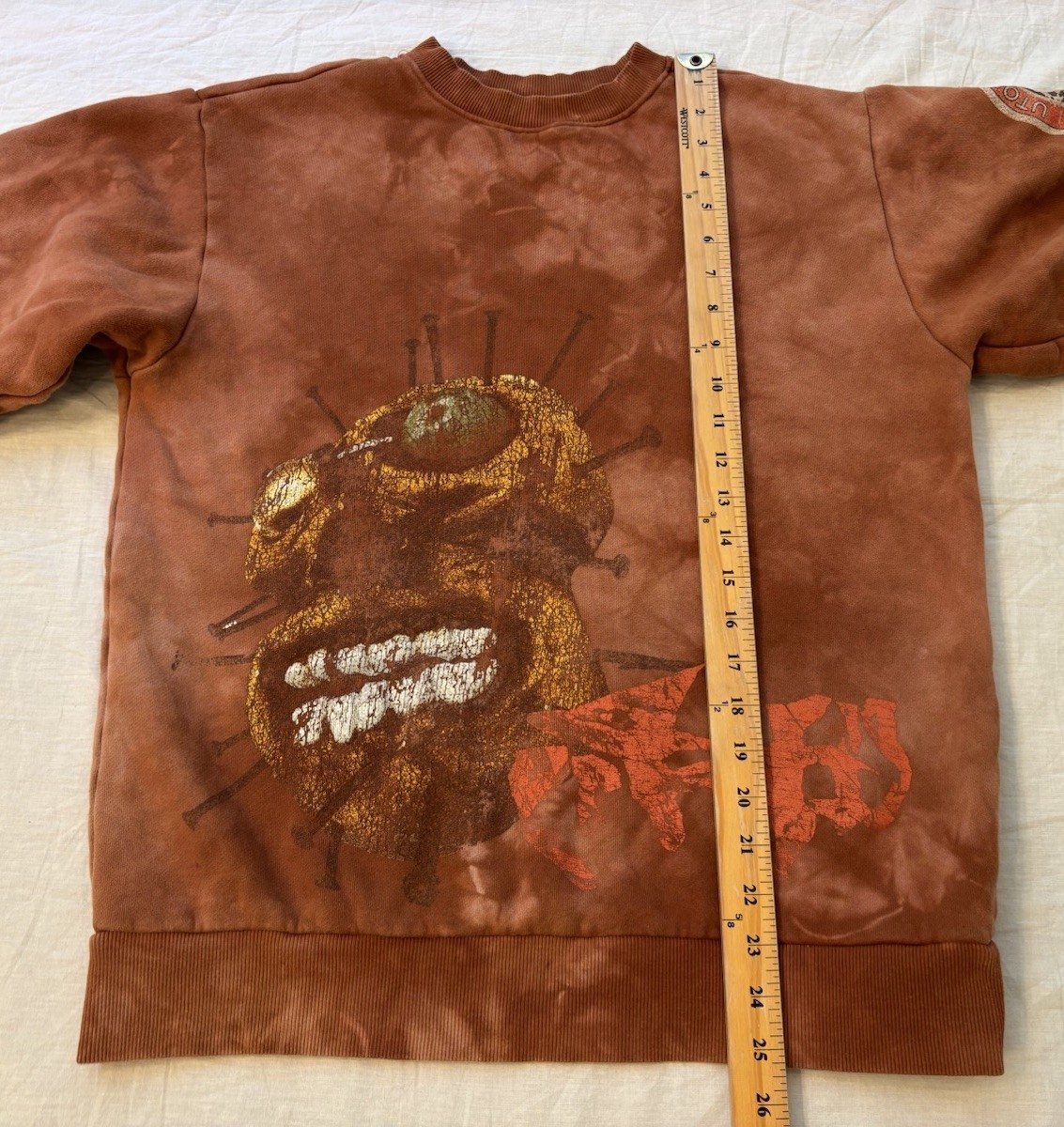 Travis Scott Utopia Circus Maximus Washed Merch Sweatshirt 2023 Size Small