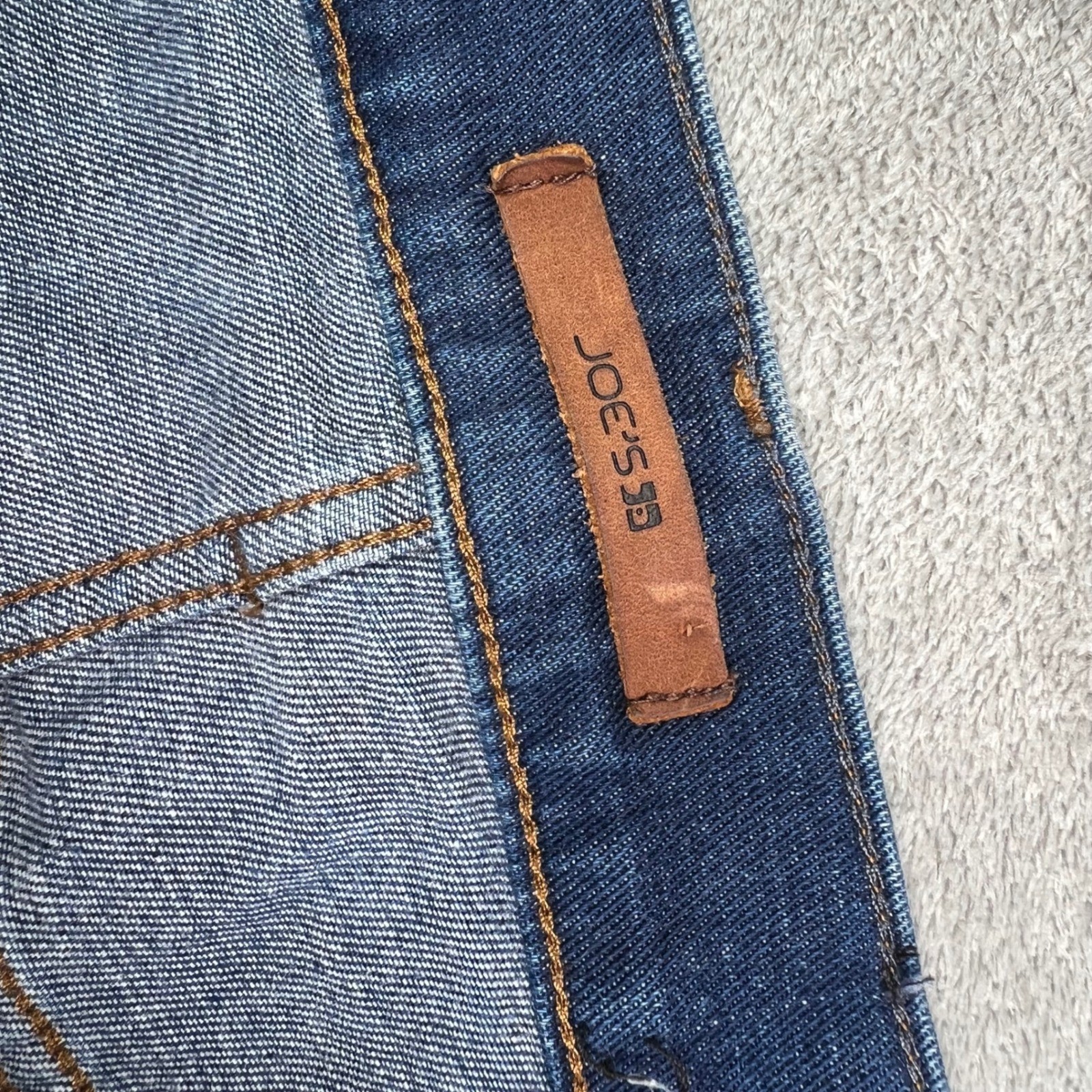 Joe’s The Brixton Jeans Mens 32 Blue Solid Straight Narrow Fit Whiskered Denim