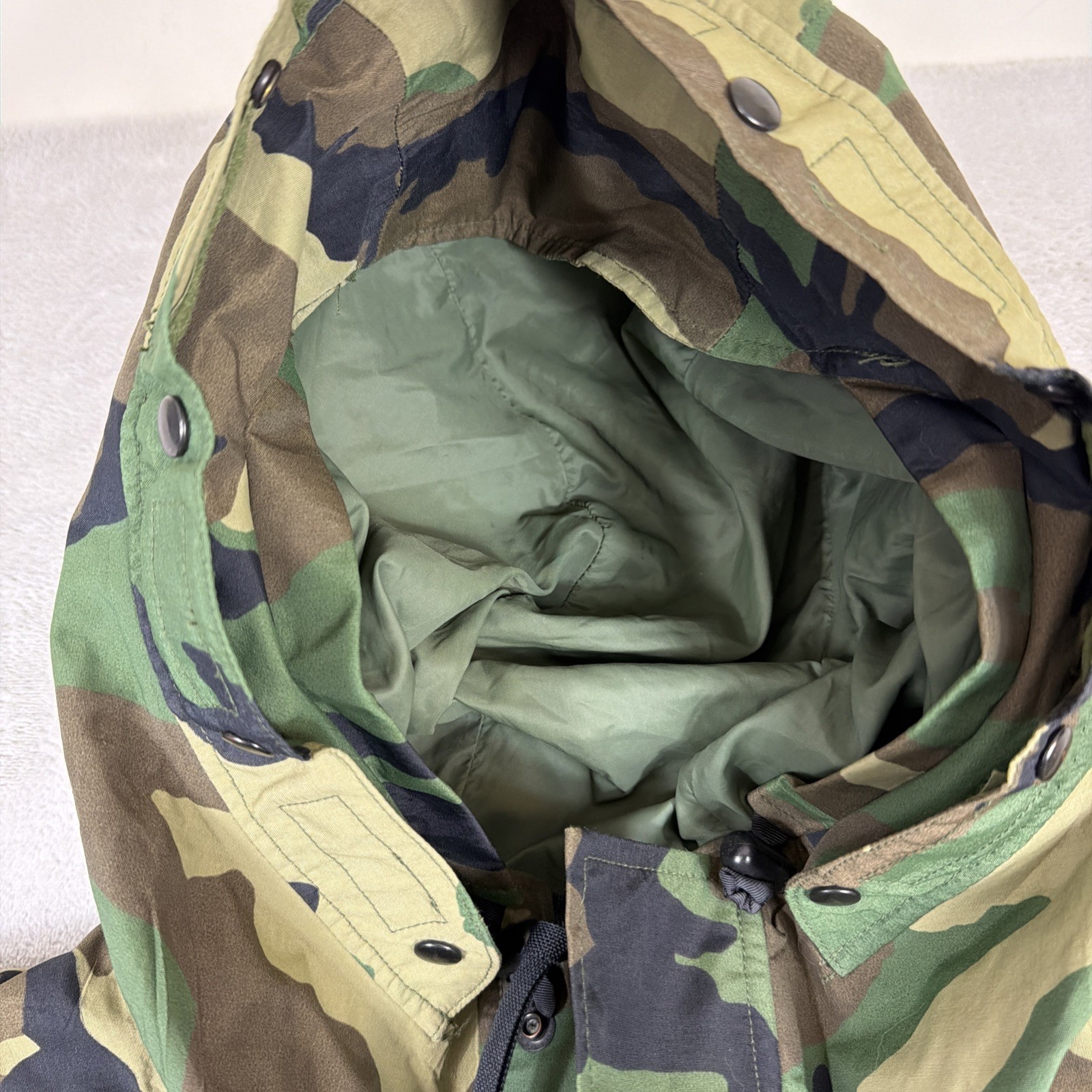 Woodland Camo Goretex Parka Jacket Cold Weather ECWCS Medium Regular
