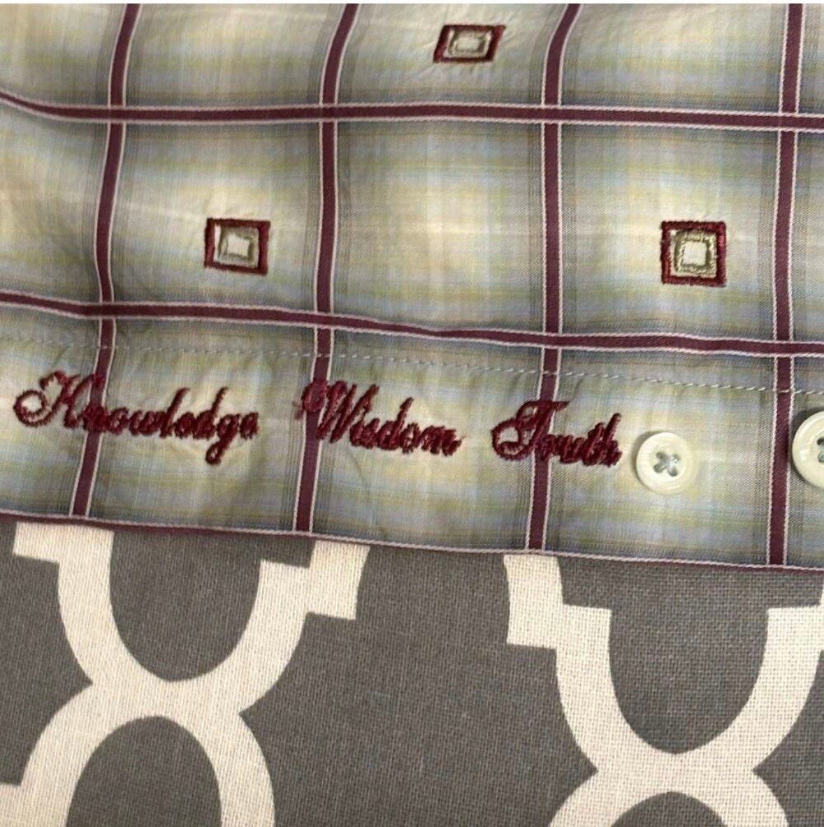 Robert Graham designer plaid shirt