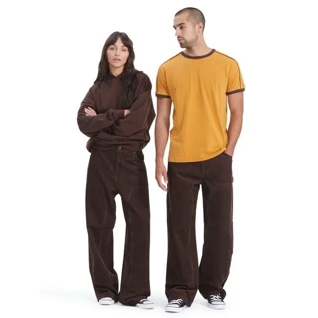 NO BOUNDARIES Unisex – SIZE: 34 X 31 Expresso Corduroy Carpenter Pants – NEW!