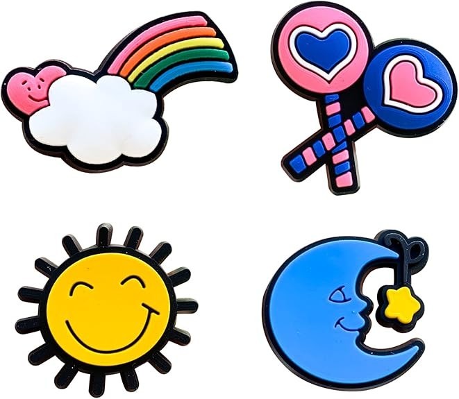 30 Pcs Mixed Pvc Shoe Charms Lot Different Charms Fit For Croc Clog Sandals USA