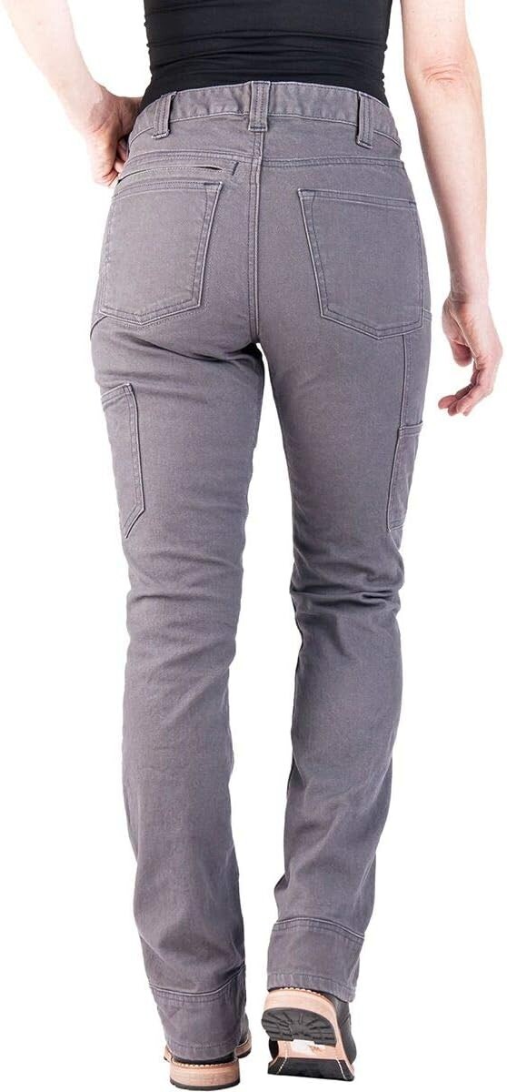 Dovetail Workwear Britt Utility ~ Dark Grey Stretch Canvas 10×30