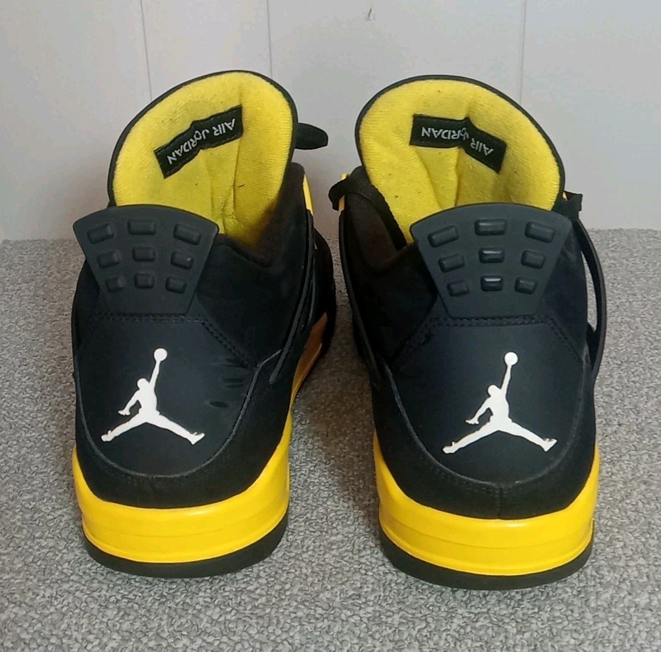 Jordan 4 Retro Thunder Men’s Size 14 Black And Yellow DH6927-017