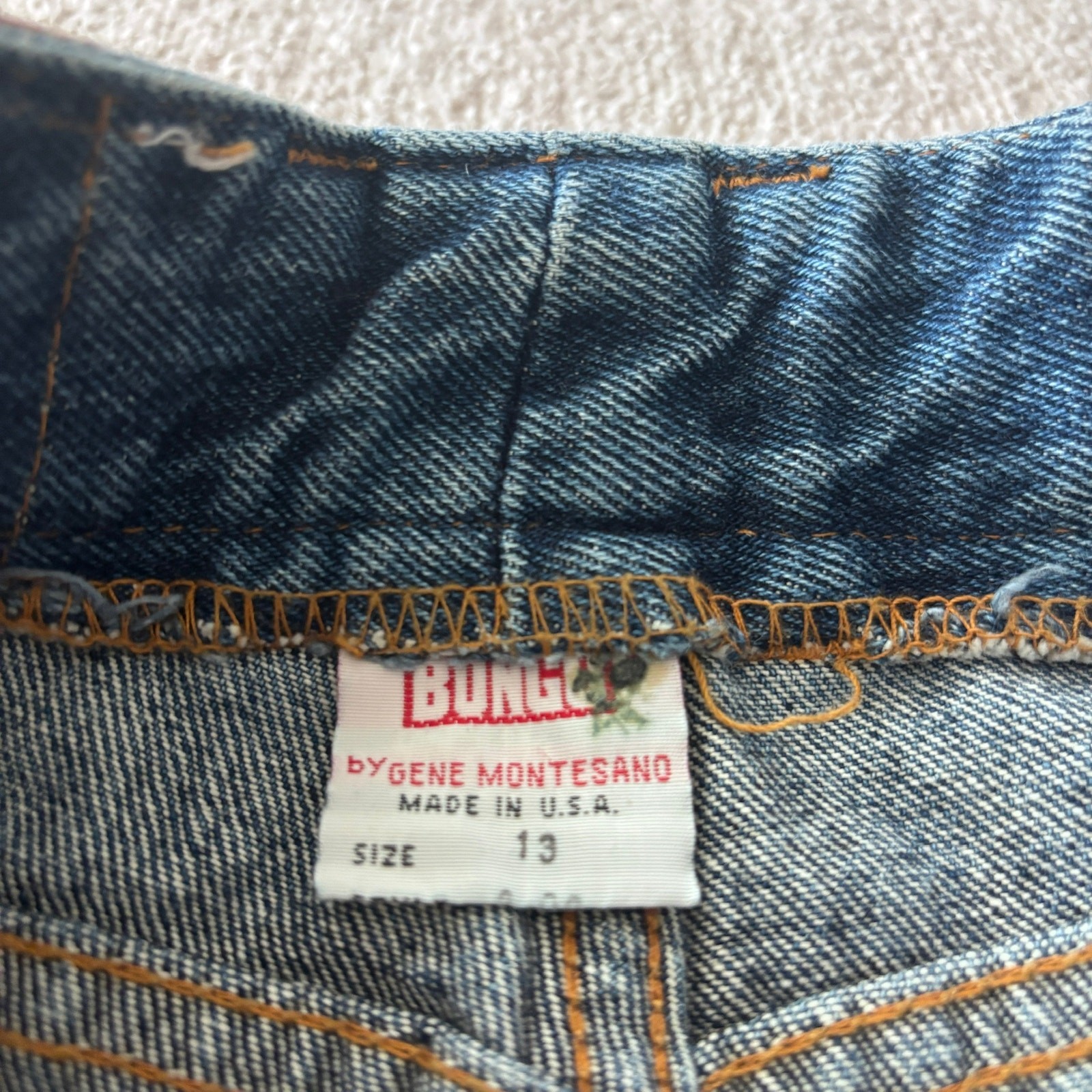 Vintage Bongo High Rise Straight Leg Jeans 100% Cotton Y2K 13