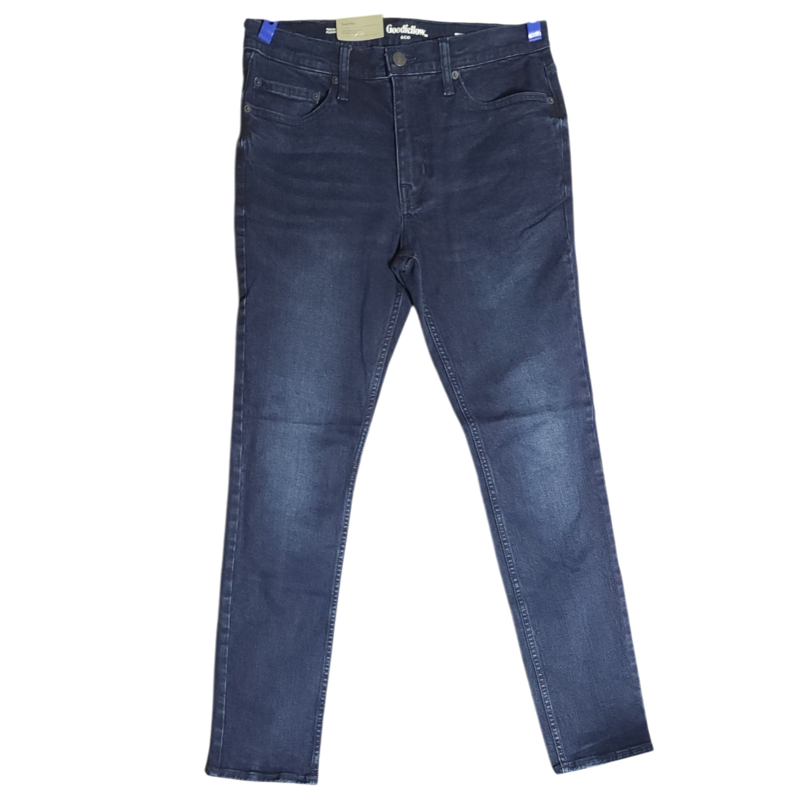 Goodfellow & Co Men Total Flex Skinny Jeans 32×32 Dark Wash Blue Stretch Denim