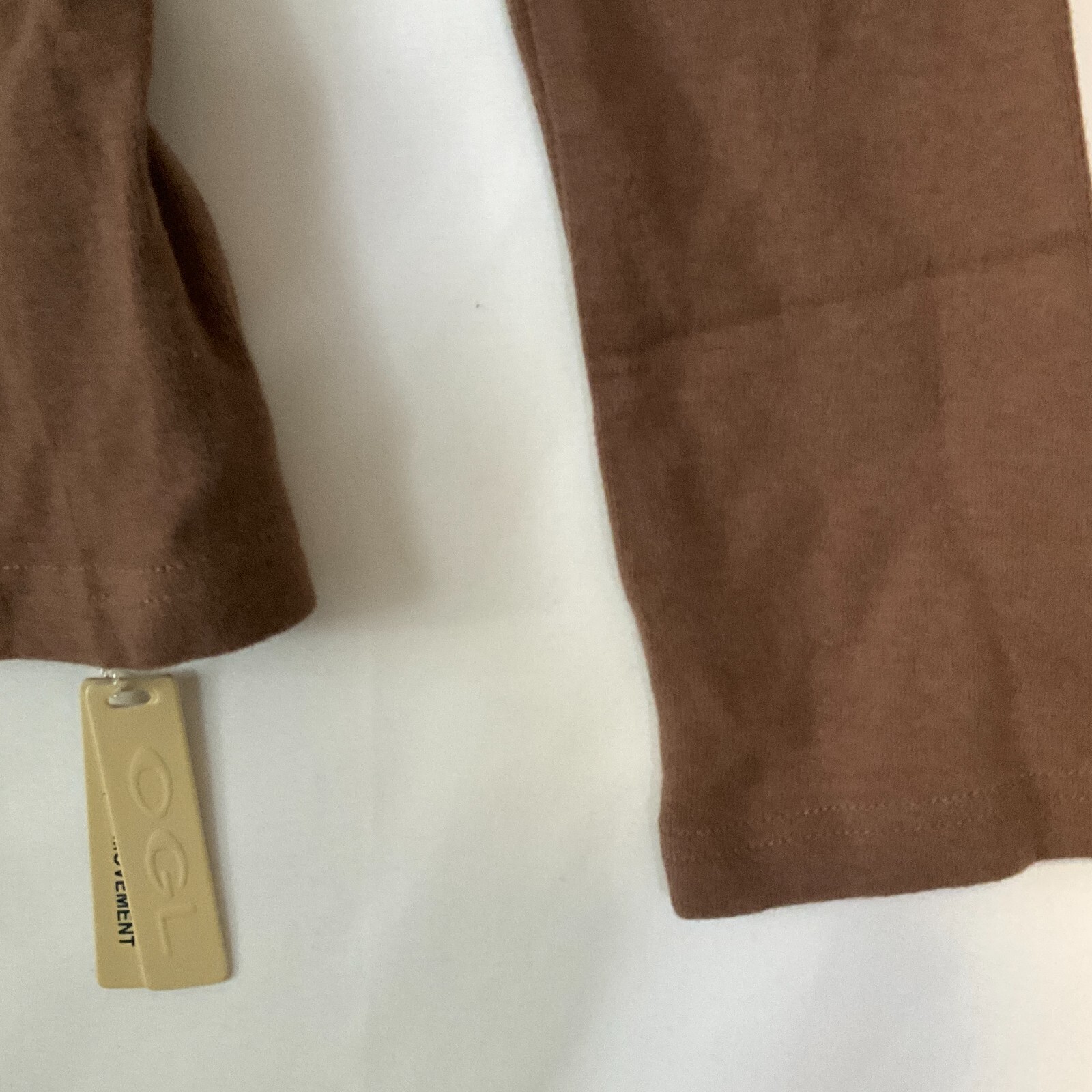 Oglmove Turtle Neck Sweater Womens Size Small Brown Long Sleeve Stretch