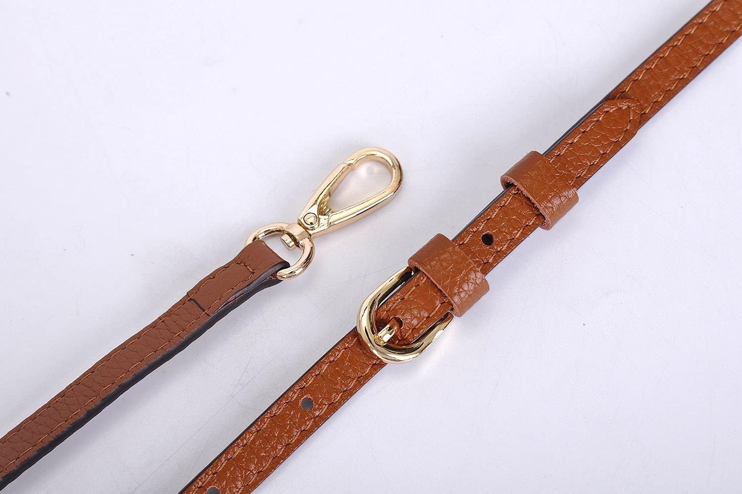 Luxury Full Grain Leather Purse Strap for Crossbody Bags – Adjustable Length