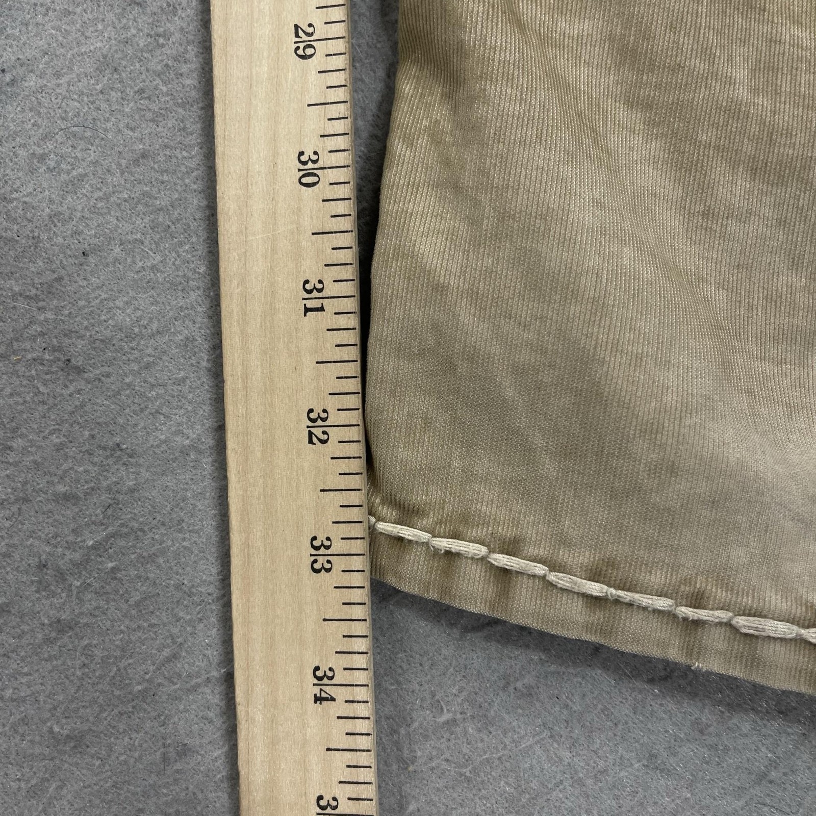 True Religion Ricky Jeans Mens 34×33 Beige Relaxed Straight Embroidered Denim