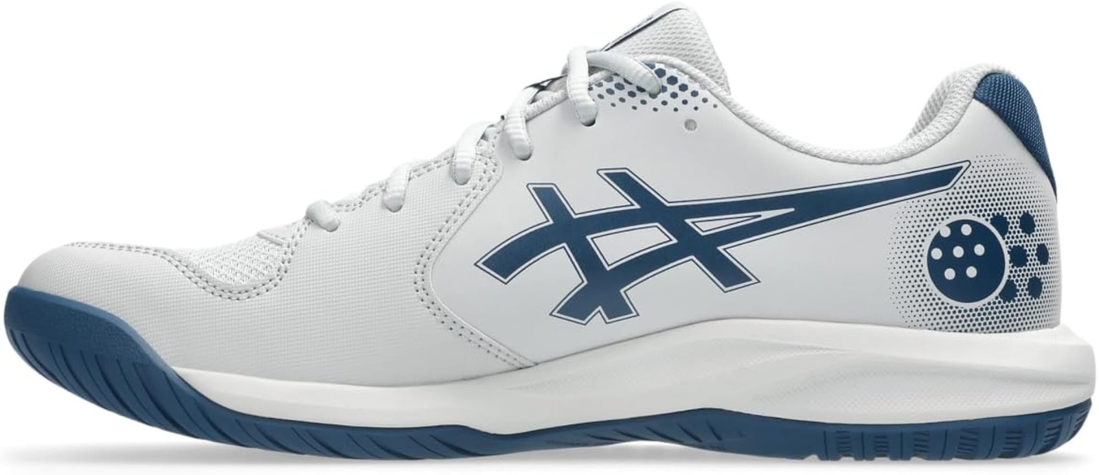 ASICS Men’s Gel-Dedicate 9 Pickleball Tennis Shoes – Concrete/Mako Blue – 7