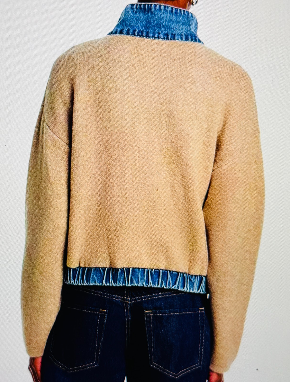$79.99 Brand New with Tag Large BLANKNYC Sweater Bomber Jacket