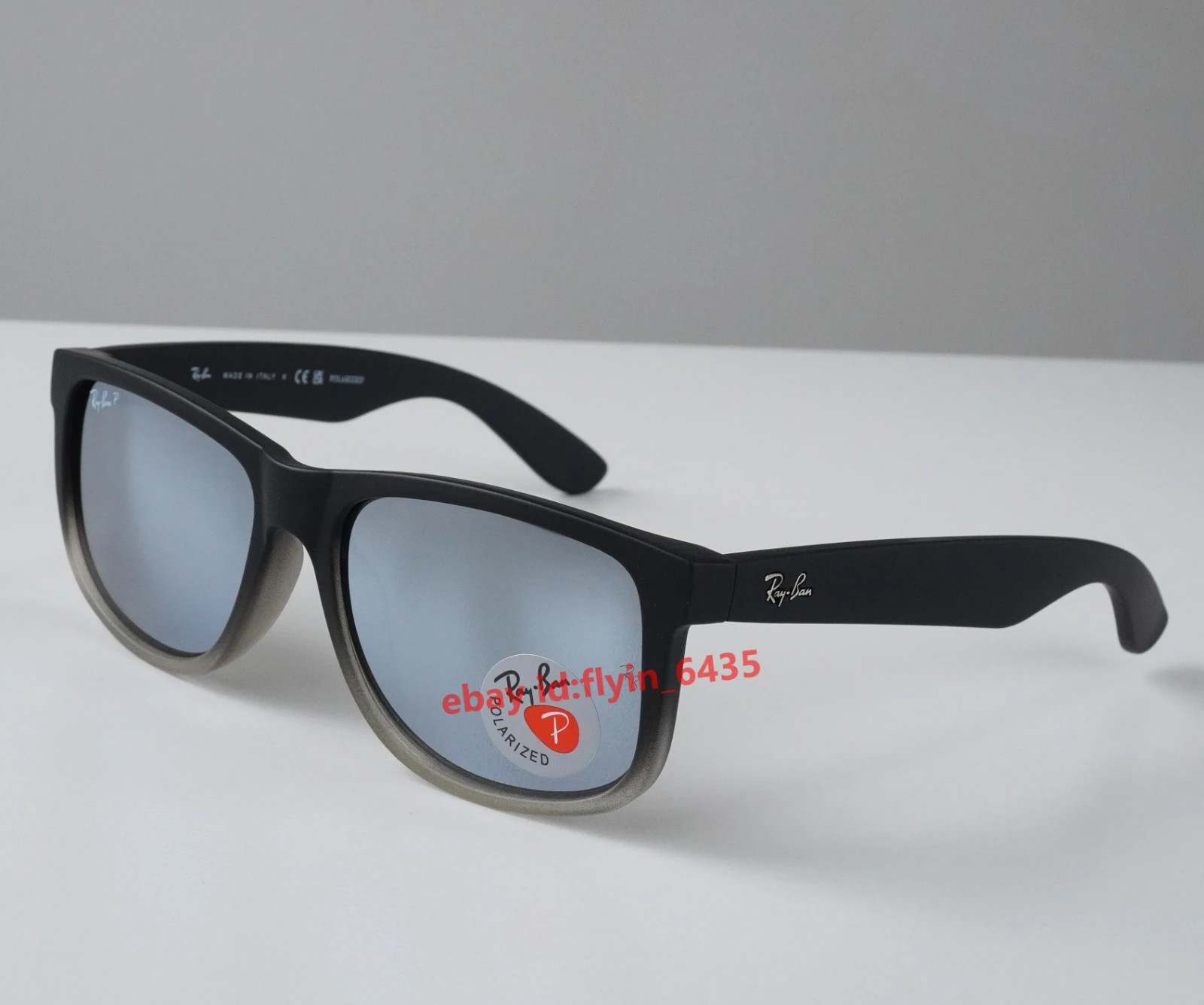 Ray-Ban RB4165 Justin Polarized Sunglasses Mirror Gradient Lens 54mm