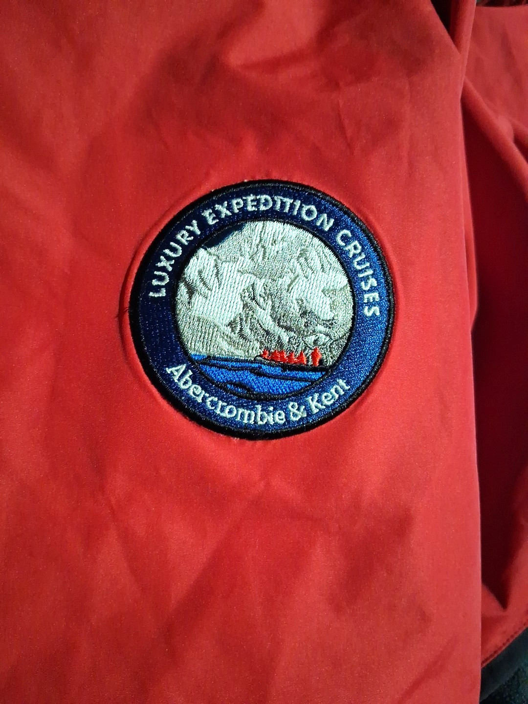 Abercrombie And Kent Luxury Expedition Cruise Hooded Lined Bomber Jacket Sz XXL