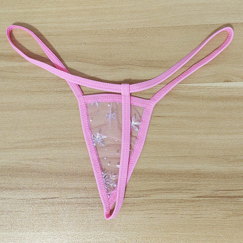 5 Pack Lot Sexy Womens Mesh See Through Panties G string Thong Tanga Micro Brief