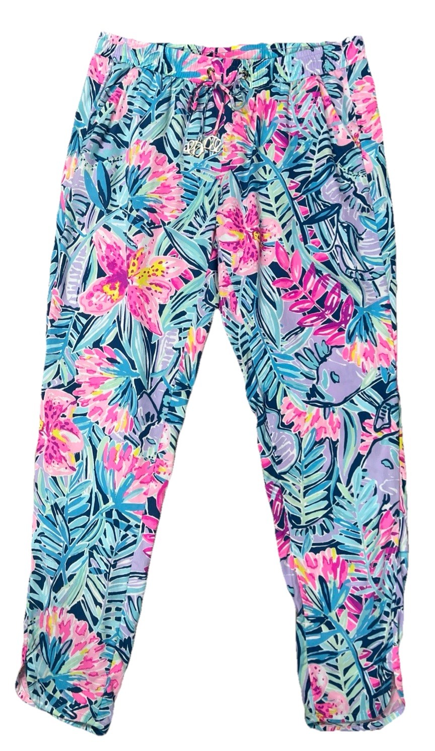Lilly Pulitzer Piper Ankle Pant Slathouse Soiree Tropical Vacation Summer Wear S