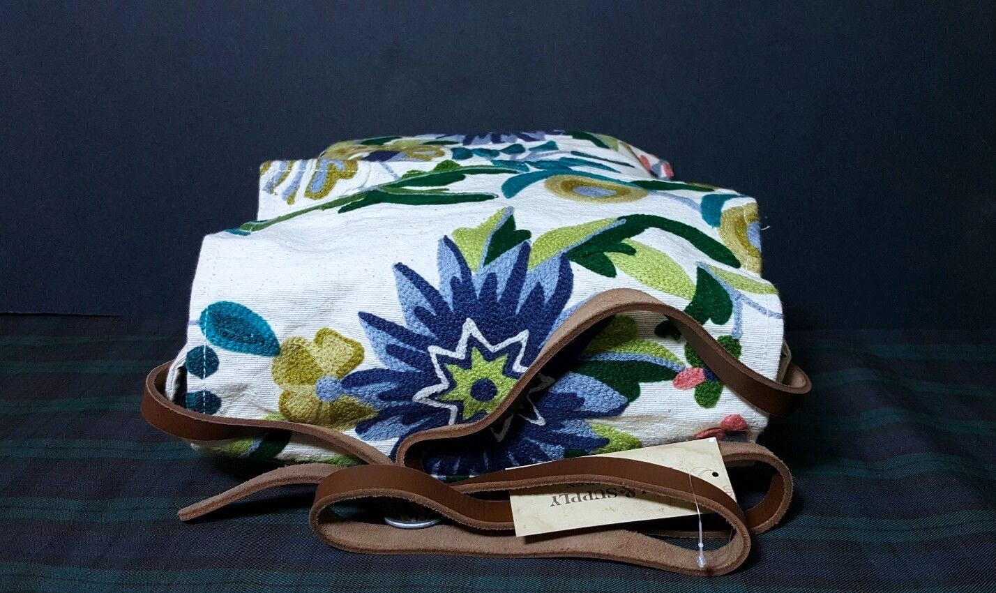 $165 RALPH LAUREN DENIM & SUPPLY CREWELWORK EMBROIDERED CROSSBODY WOMENS BAG