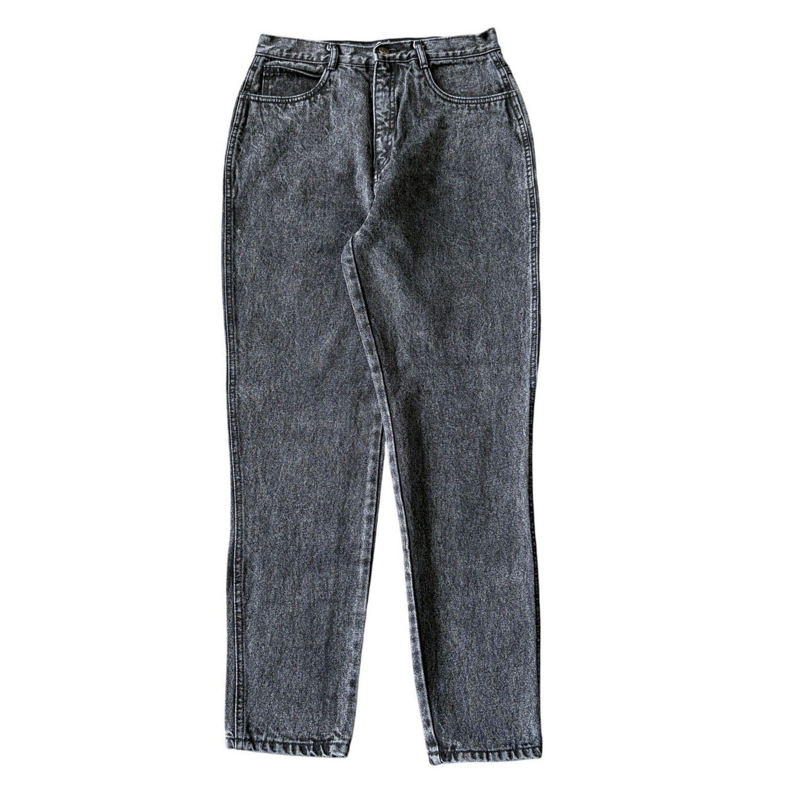 Vintage RIO Jeans Women’s Size 28×30 Black Western Faded Acid Wash Denim Tag 13
