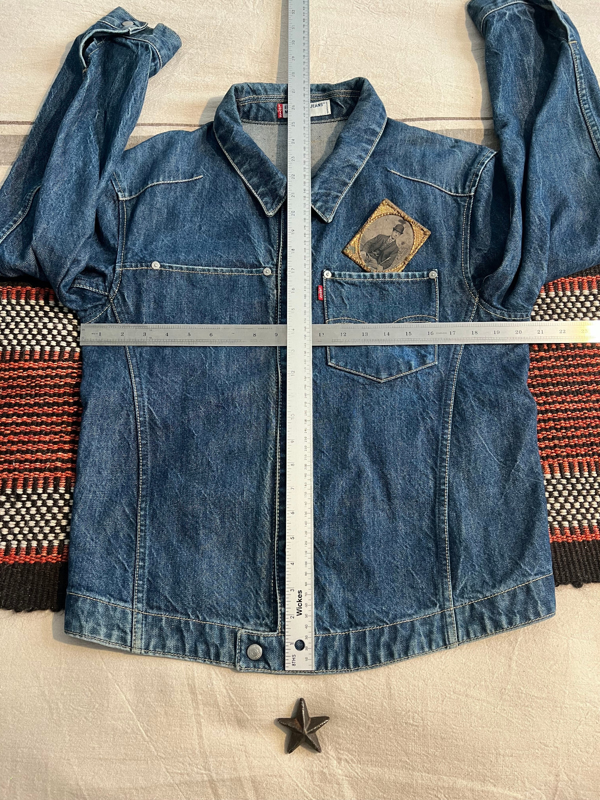 Levi’s Engineered Twisted Jacket M Trucker 41″ Denim Rare LVC-ish Y2K Made 2000