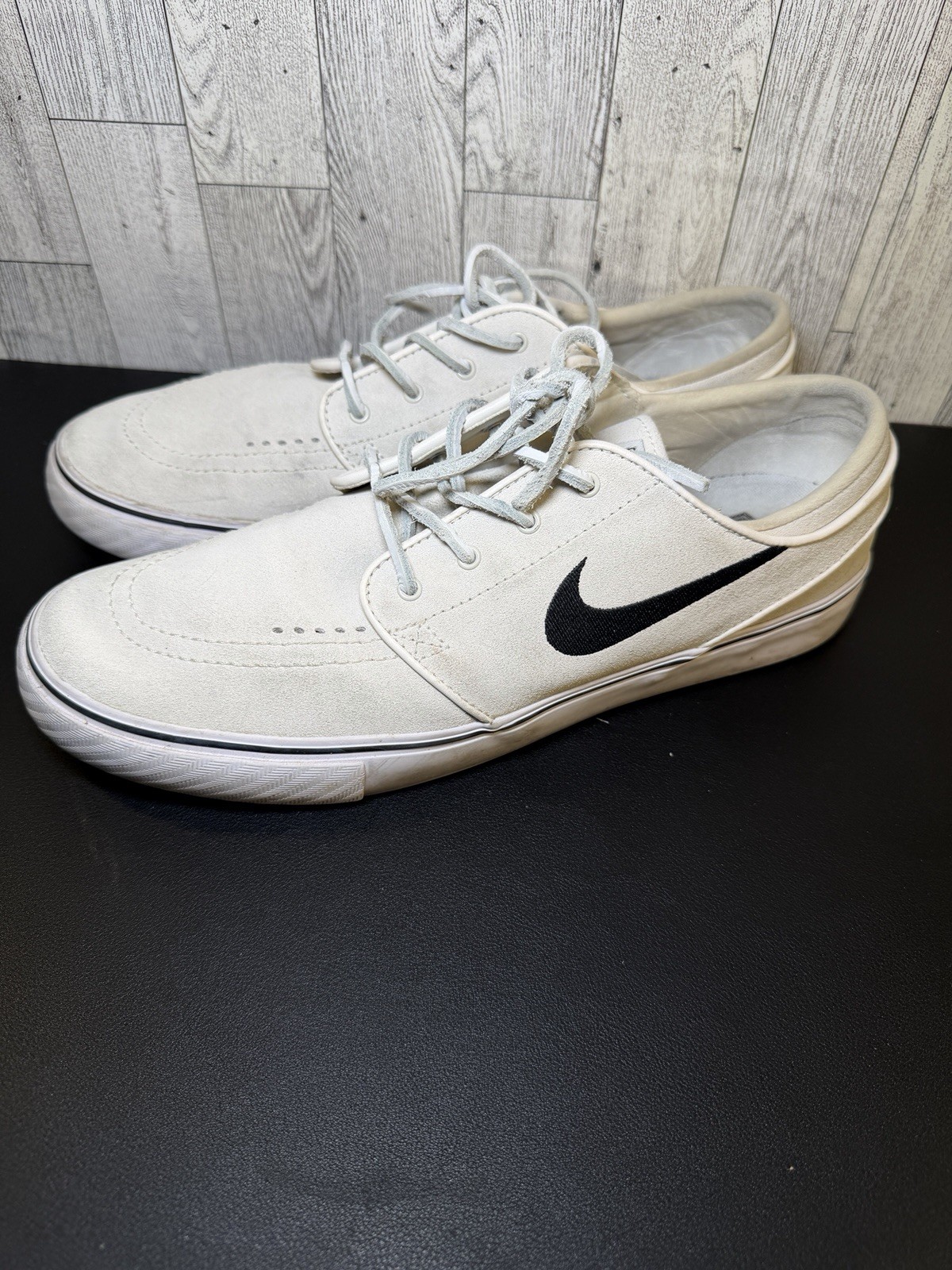 Nike SB Zoom Stefan Janoski Summit White Suede Skate Shoes 333824-109 Mens 9