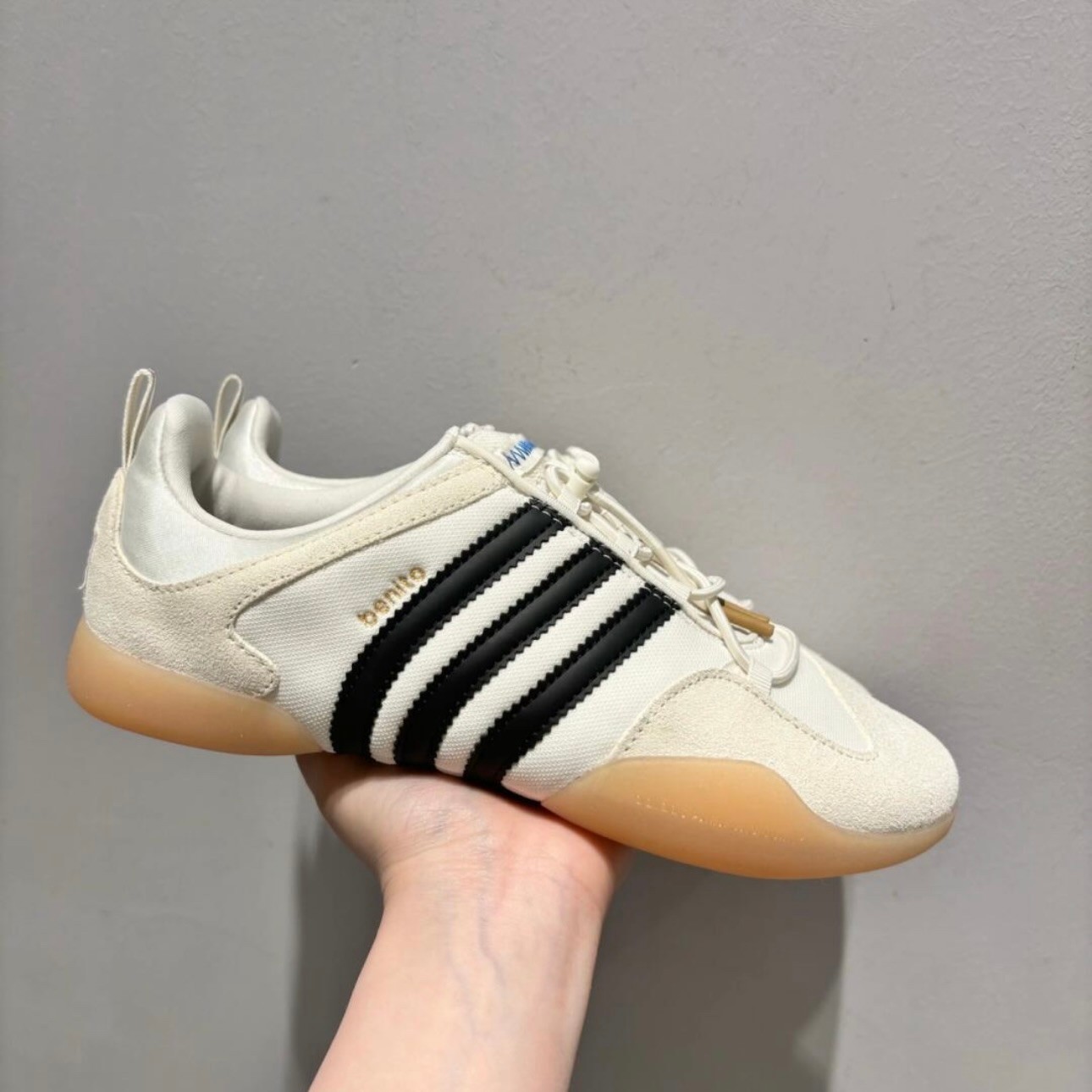adidas Bad Bunny x Ballerina ‘Off White Black Gum’ JQ9229 Size