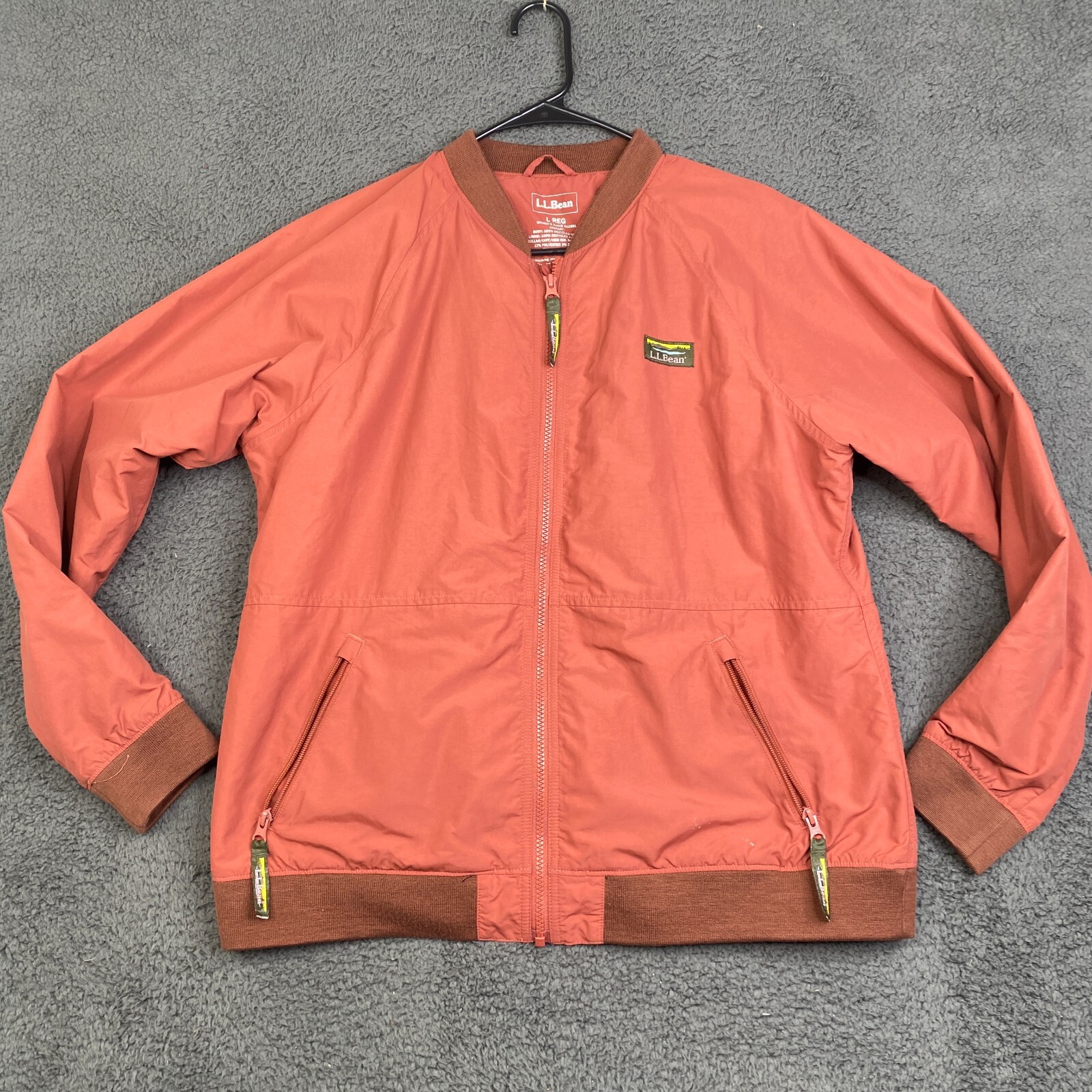 L.L. Bean Women Size Large Regular 3-Season Bomber Jacket Style 512691
