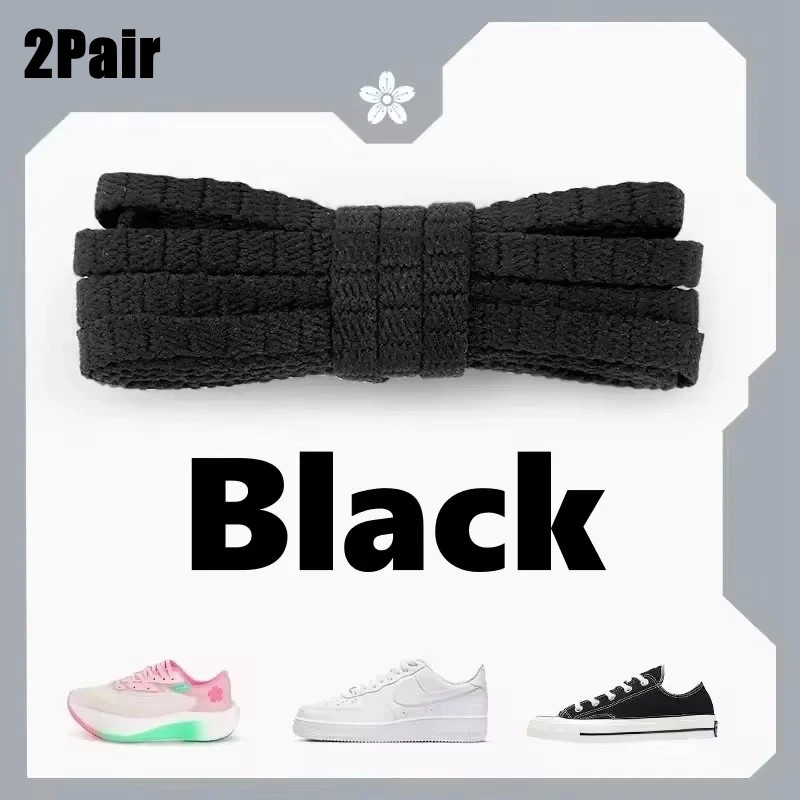 5mm Flat Athletic Shoelaces for Sneakers – Serrated Thread Design Durable Runnin