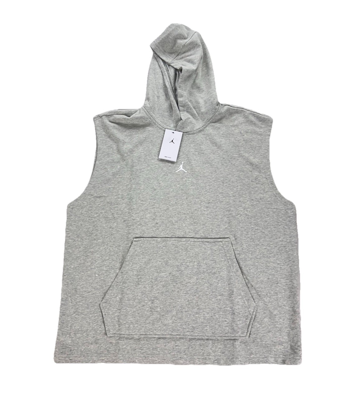 NEW Jordan Dri-FIT Sleeveless Pullover Hoodie Gray Mens Size XL HF9938-050