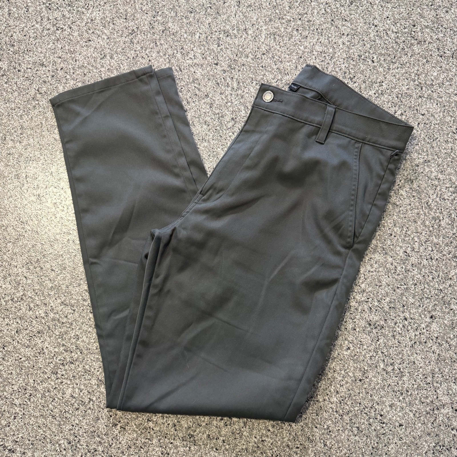 Levis XX Chino Pants Mens 34×32 Grey Standard Fit Tapered Tech+ Stretch