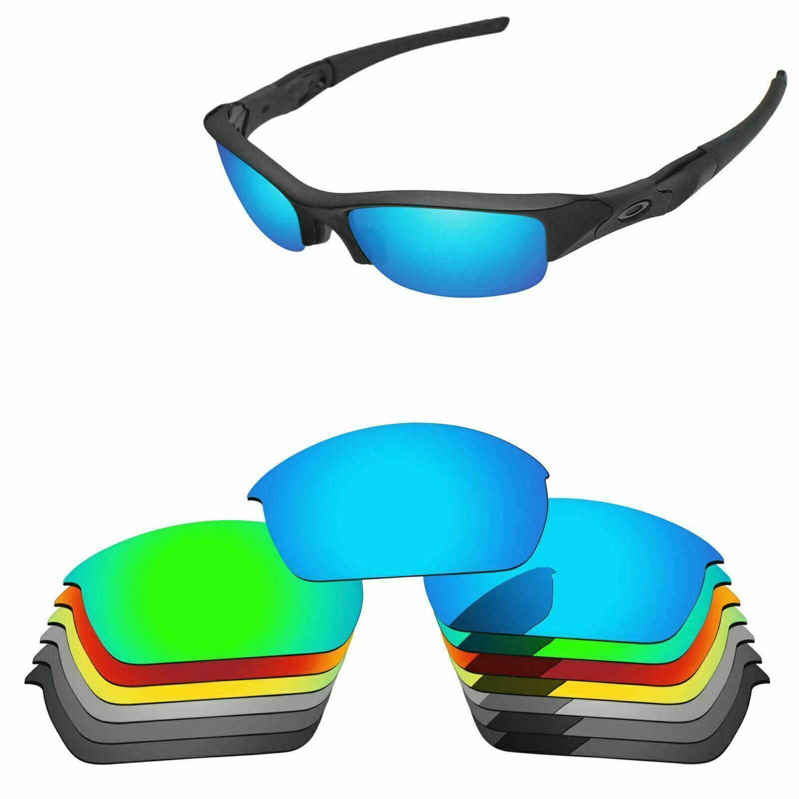 PapaViva Polarized Replacement Lenses For-Oakley Flak Jacket Multi-Options