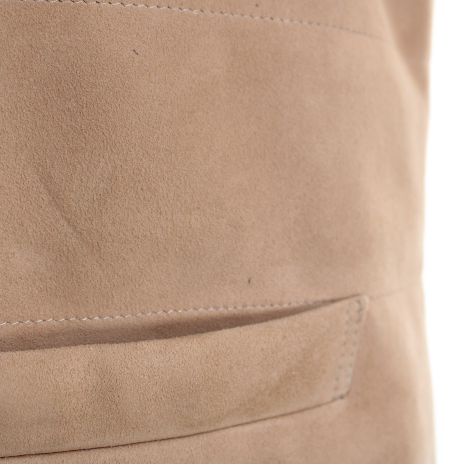 Rifugio NWD Vest / Bodywarmer Size 58 (3XL US) In Solid Tan Suede Handmade