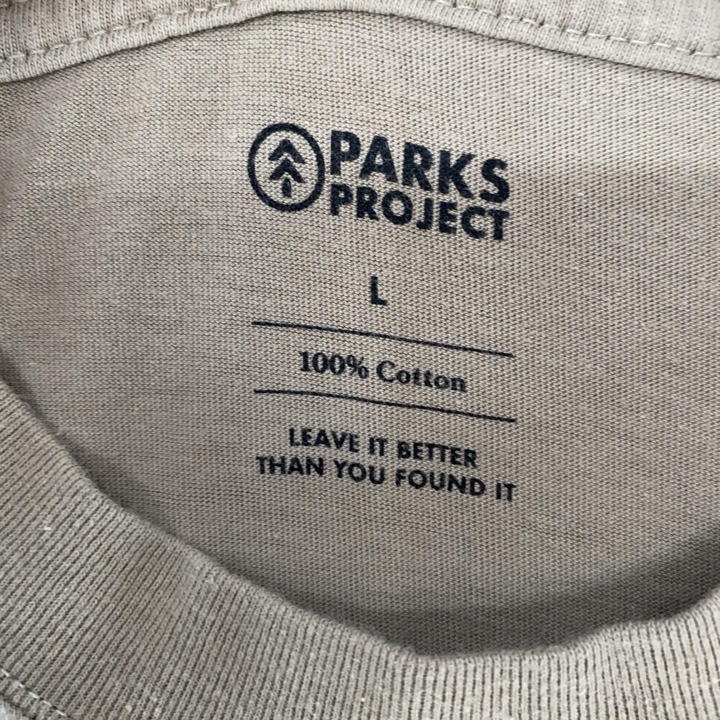 Parks Project Shirt Mens Large Beige Saguaro National Park Graphic Tee Outdoor