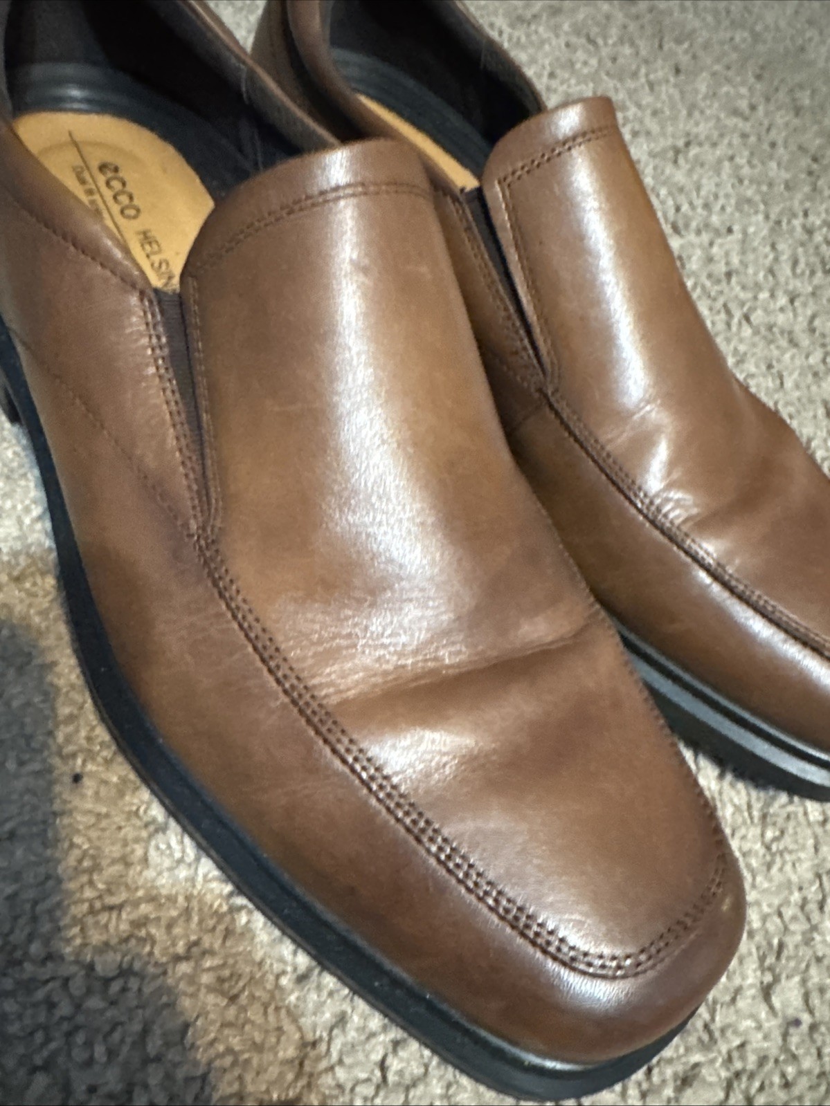 Ecco Helsinki 2 Mens Size 12 US 46 U Brown Leather
