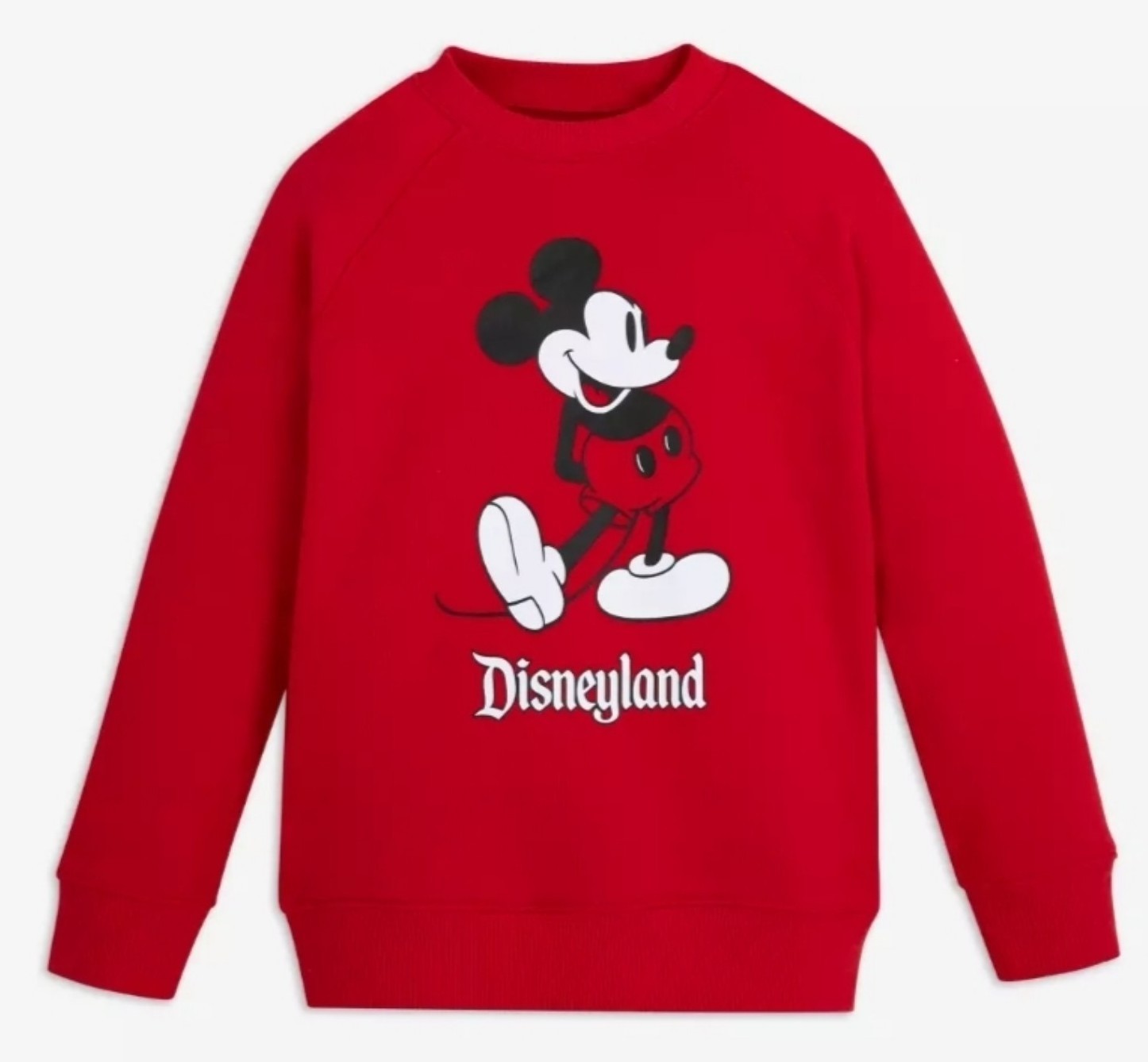 Disney – Red Mickey Mouse Classic Sweatshirt – Unisex Adults – XL