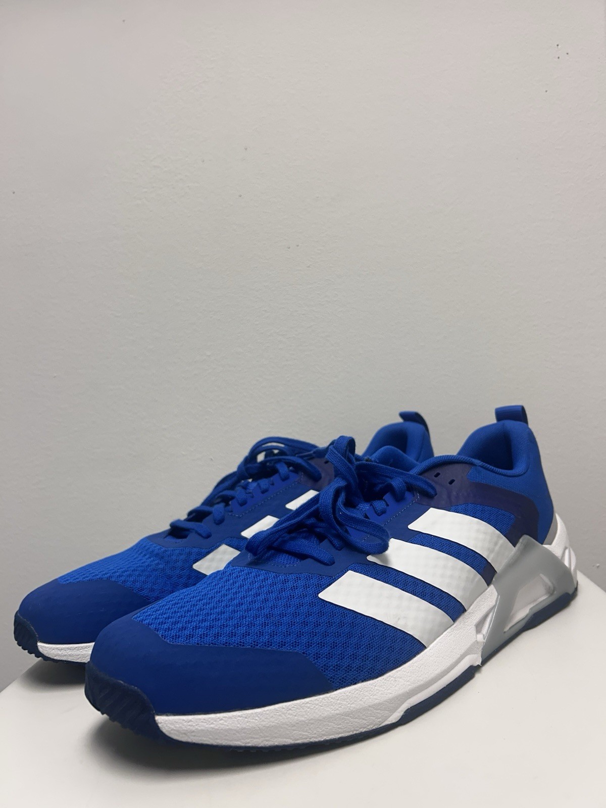Size 16-Men’s Adidas Dropset Control Trainer Royal Blue White