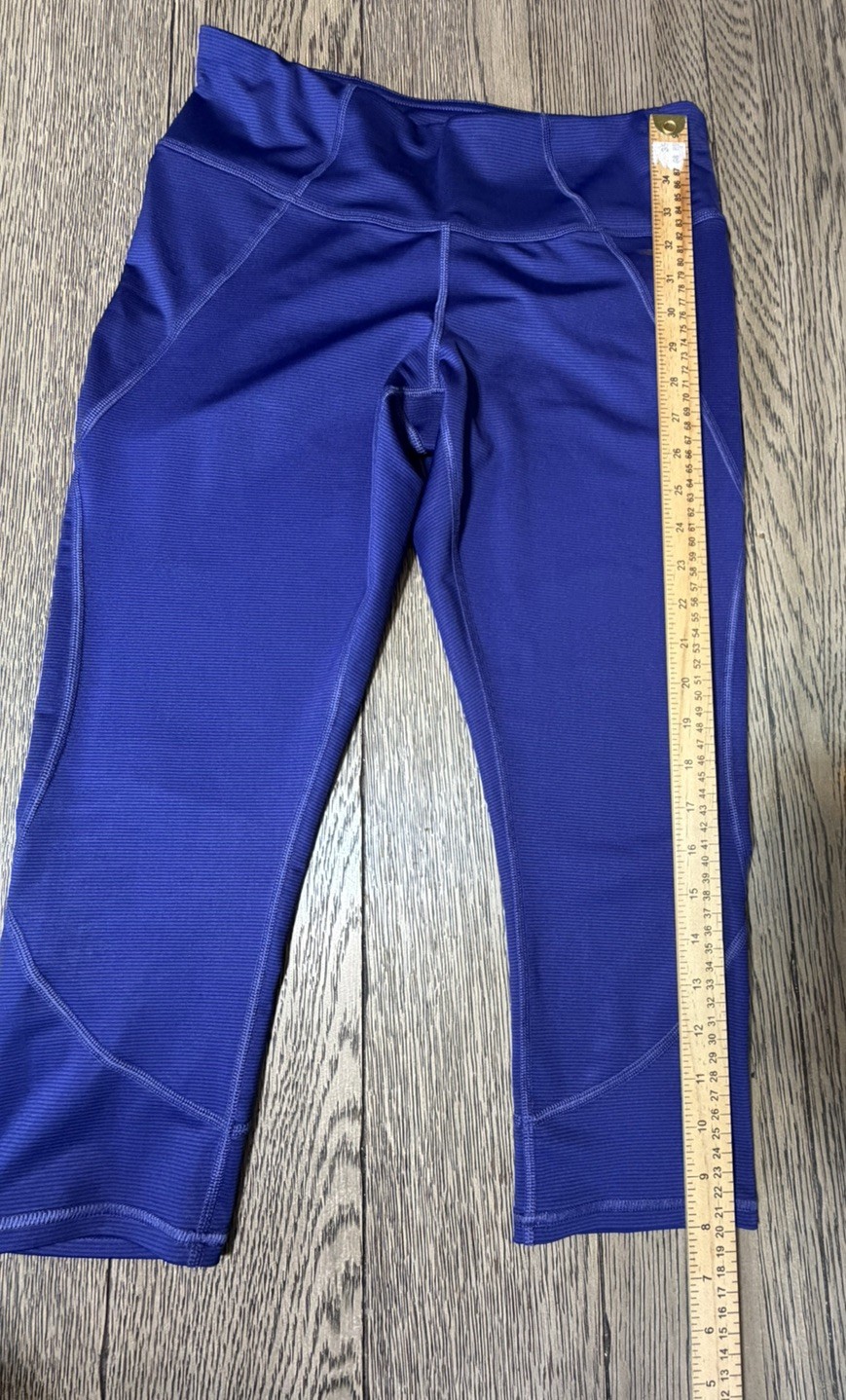 Copper Fit Pro Compression Leggings Womens Small Mid Rise Skinny Purple