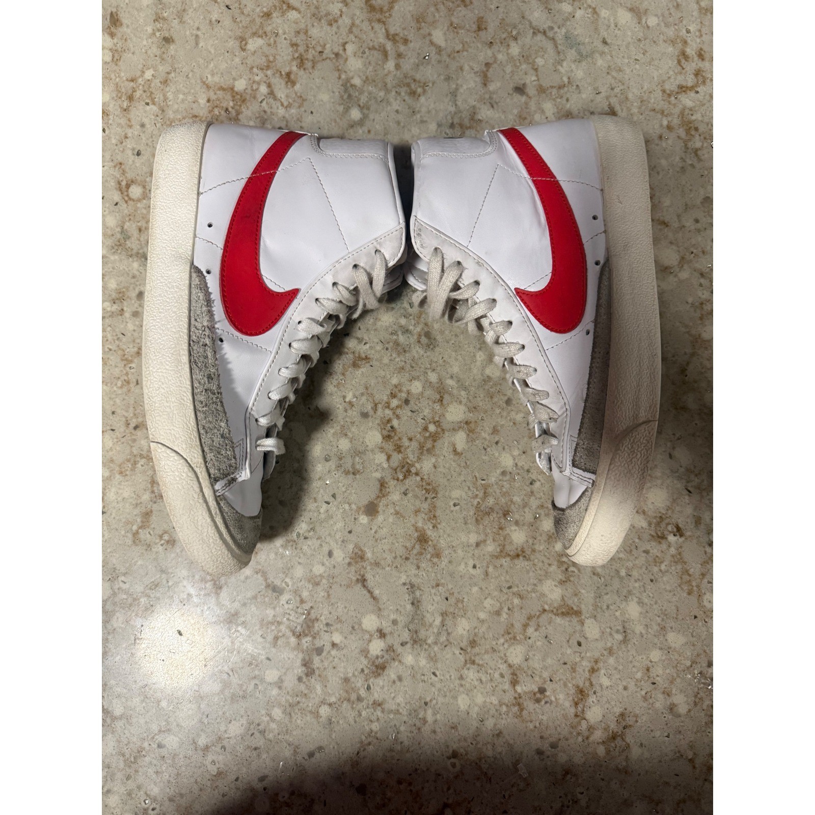 Nike Blazer Mid 77 Vintage White Red Blue BQ6806-117 Mens 8 Sneakers