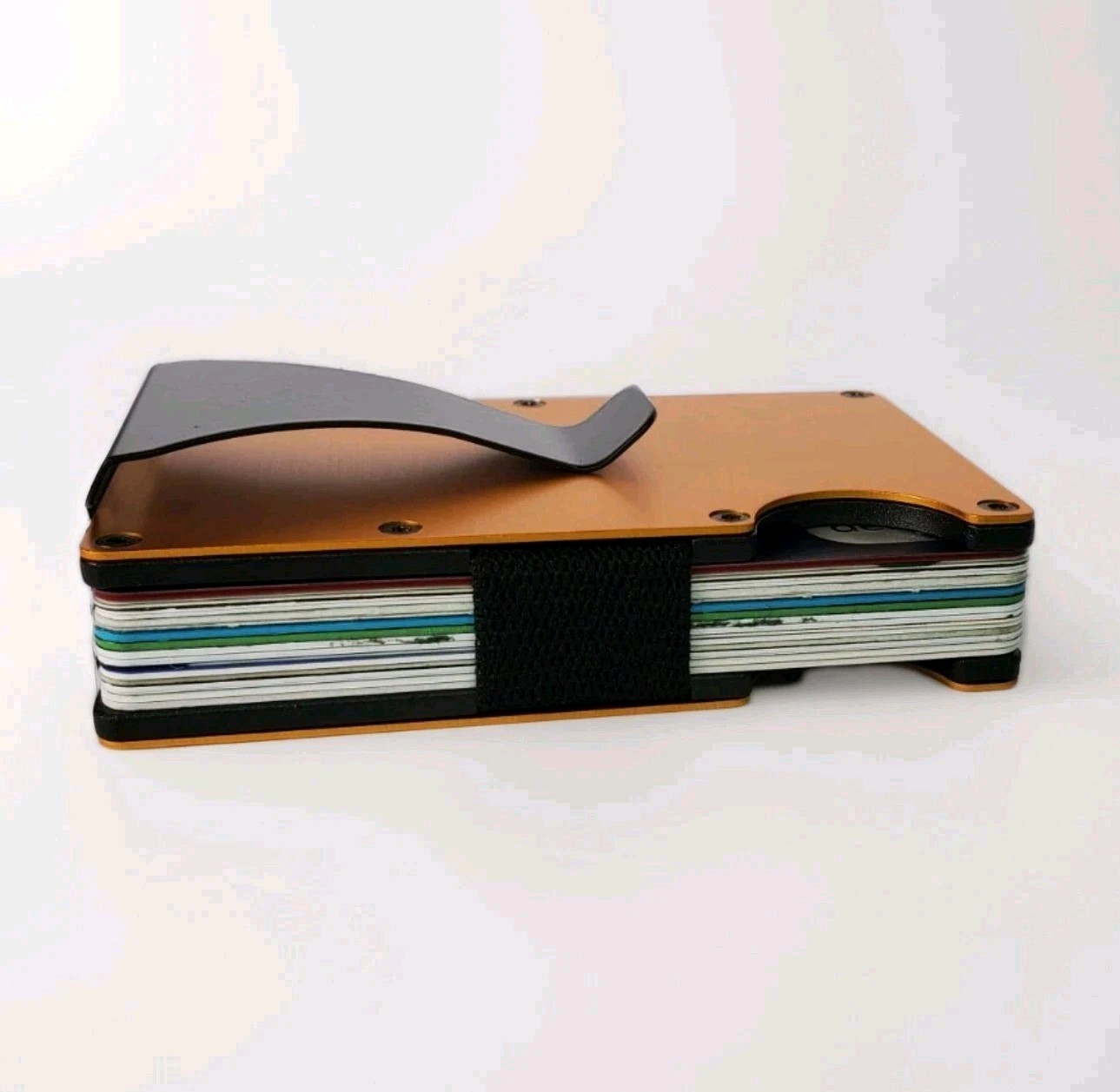 Men’s RFID Blocking Money Clip Minimalist Slim Card Holder Free Shipping from US