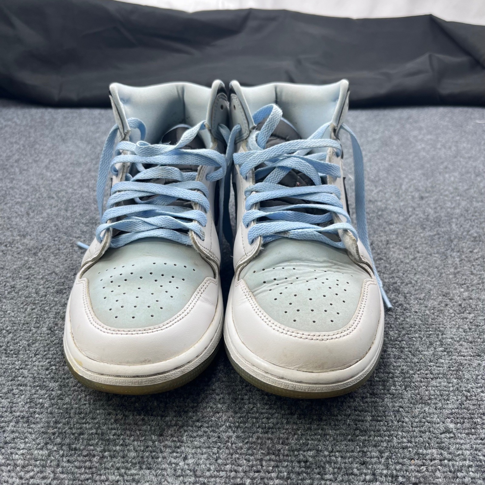 Jordan Air Jordan 1 Mid Basketball Ice Blue White Black Sneakers DV1308-104