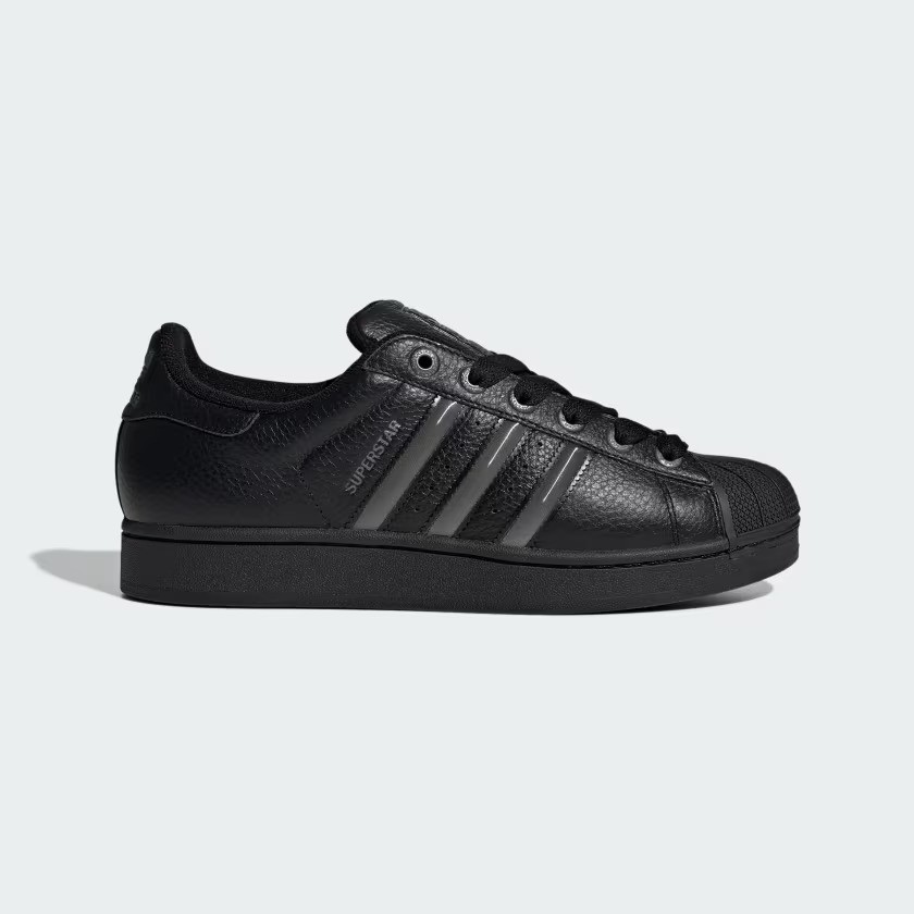 adidas Originals Superstar II Shoes JQ3914 Core Black / Matte Silver / Carbon