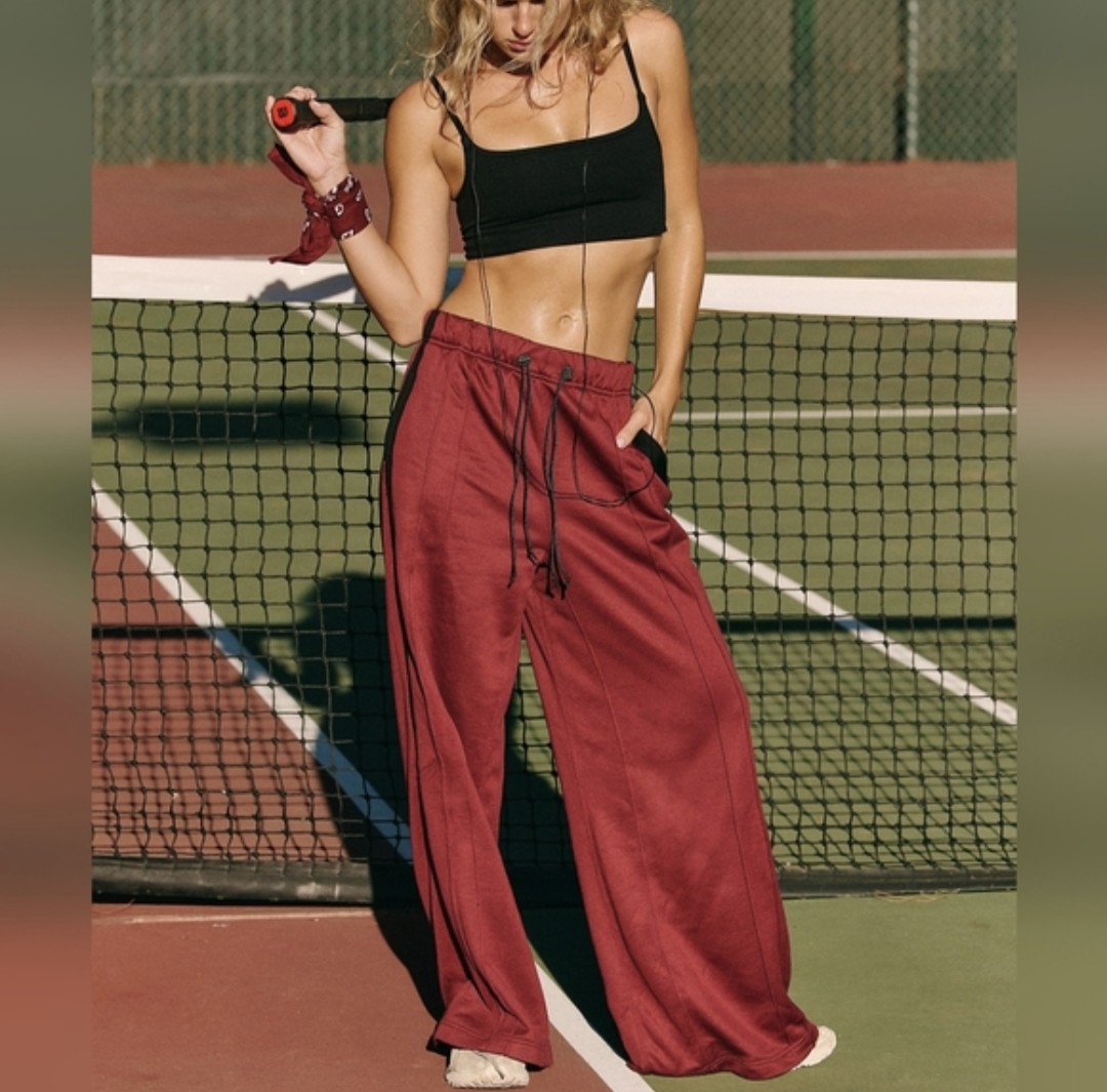 Free People Fineline Sweatpants XS Burgandy