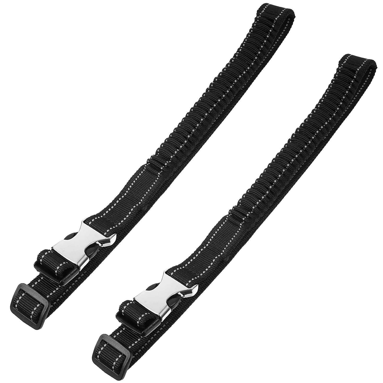 2Pc Luggage Connector Strap Add-A-Bag Metal Buckle Suitcase Belt Adjustable