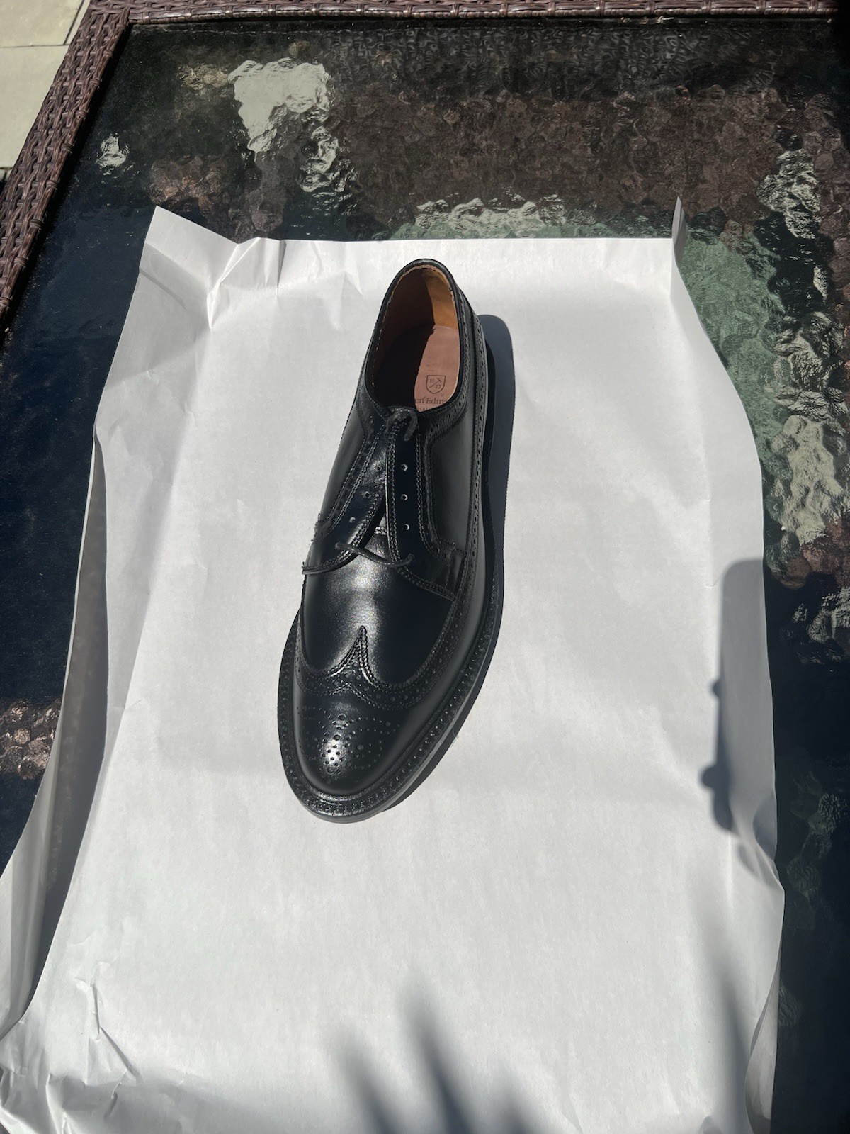 Allen Edmonds MacNeil Black Leather Wingtip Men’s Dress Shoes 13D