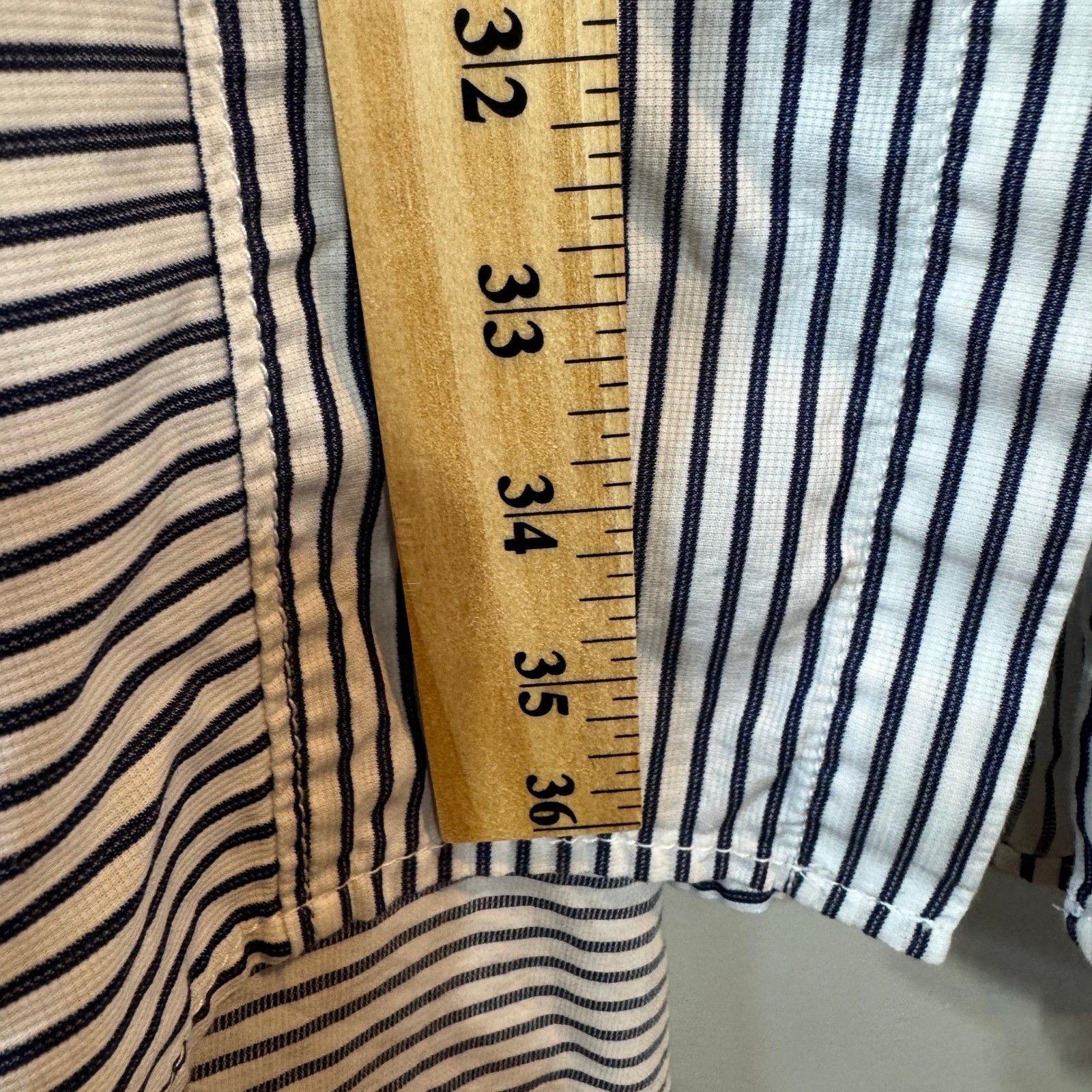Donna Karan New York Blue White Striped Sleeveless Handkerchief Hem Dress S