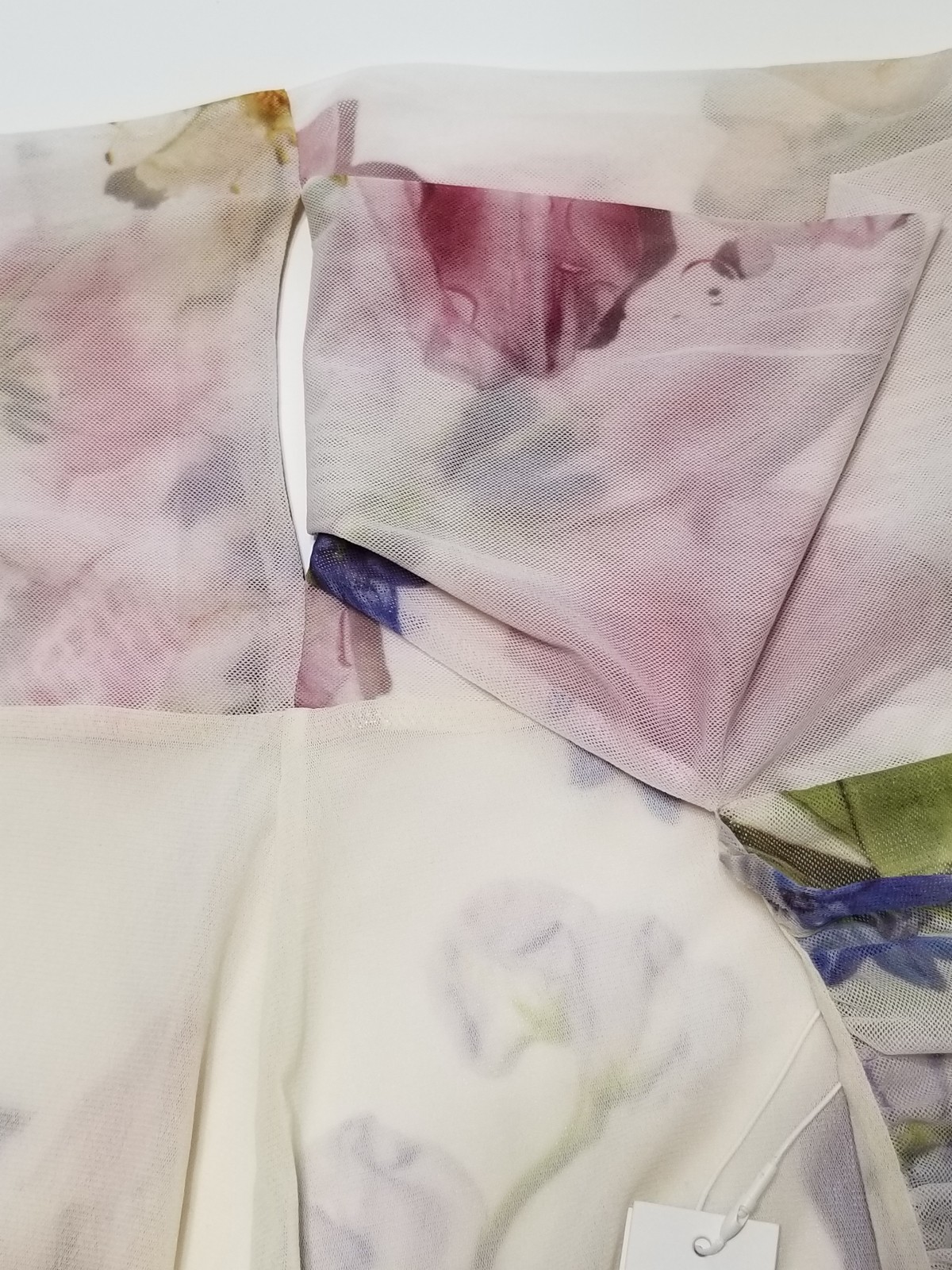NWT GANNI Floral Mesh Ruffled Wrap Midi Skirt White Size EU 36/ US4 $225