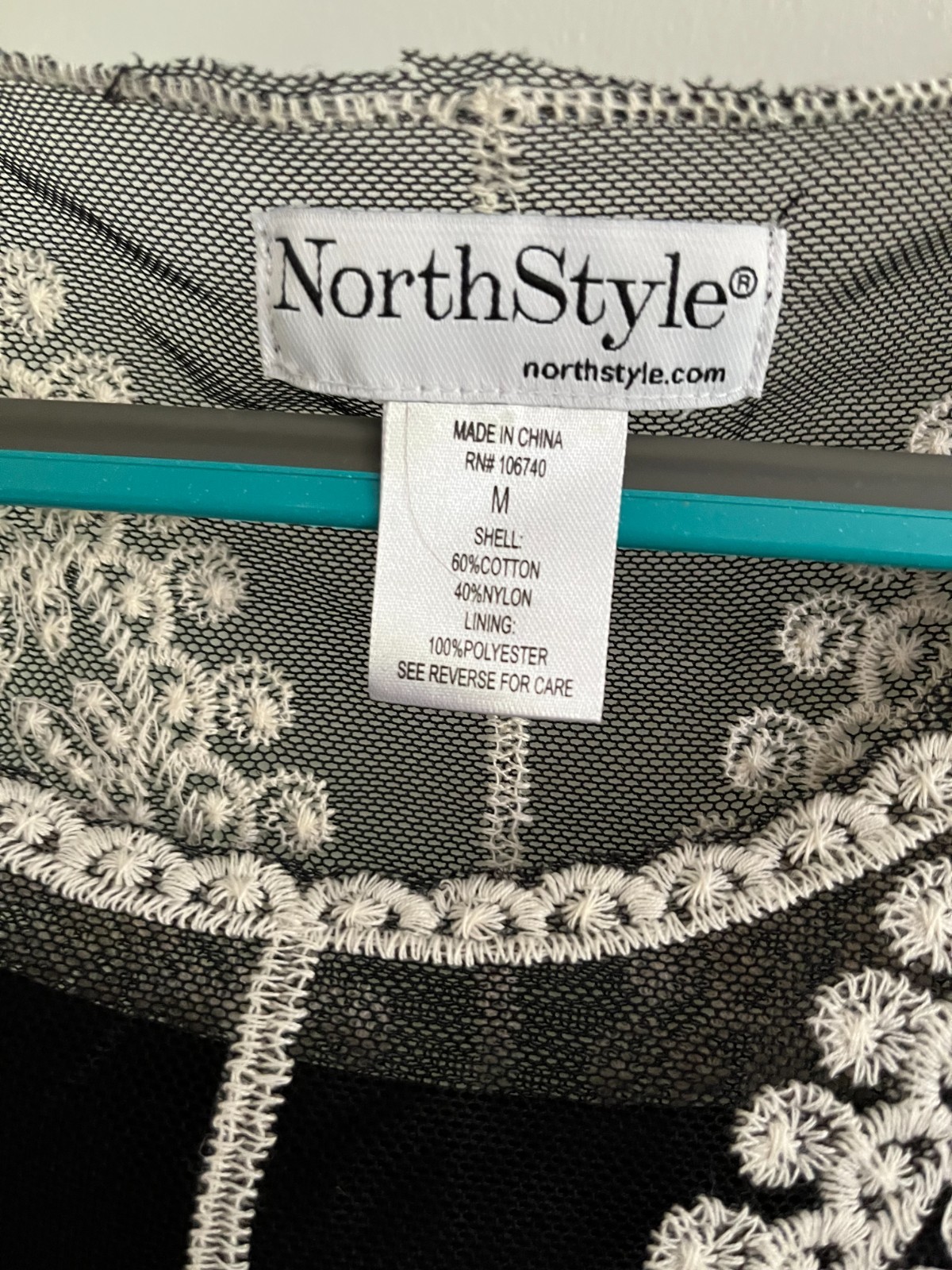 North Style Lace Overlay with Black Cami – Ladies’ Top