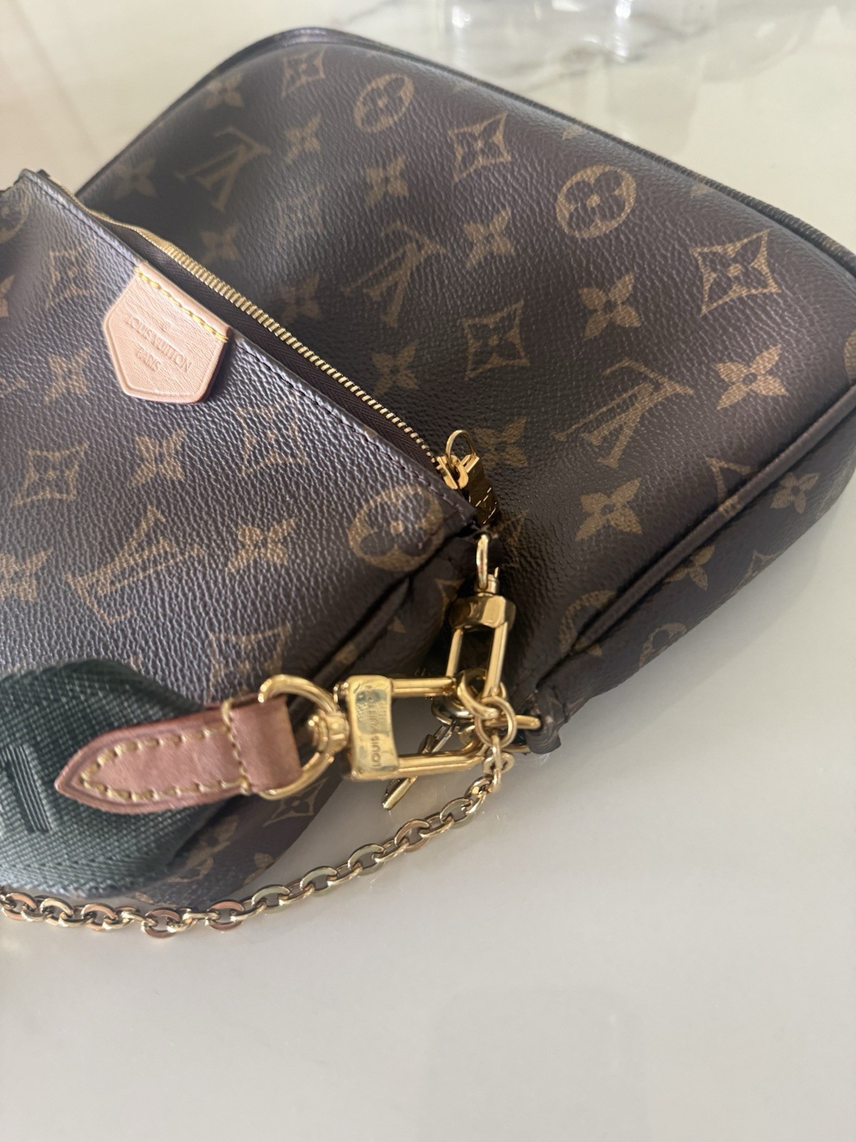 Louis Vuitton Multi Pochette Accessories Monogram Brown Crossbody Bag