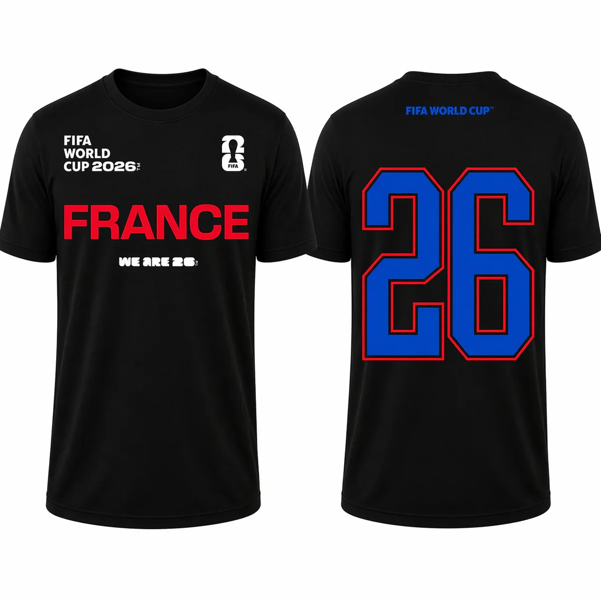 FIFA World Cup 2026 France Shirt – Official “We Are 26” Team France T-Shirt