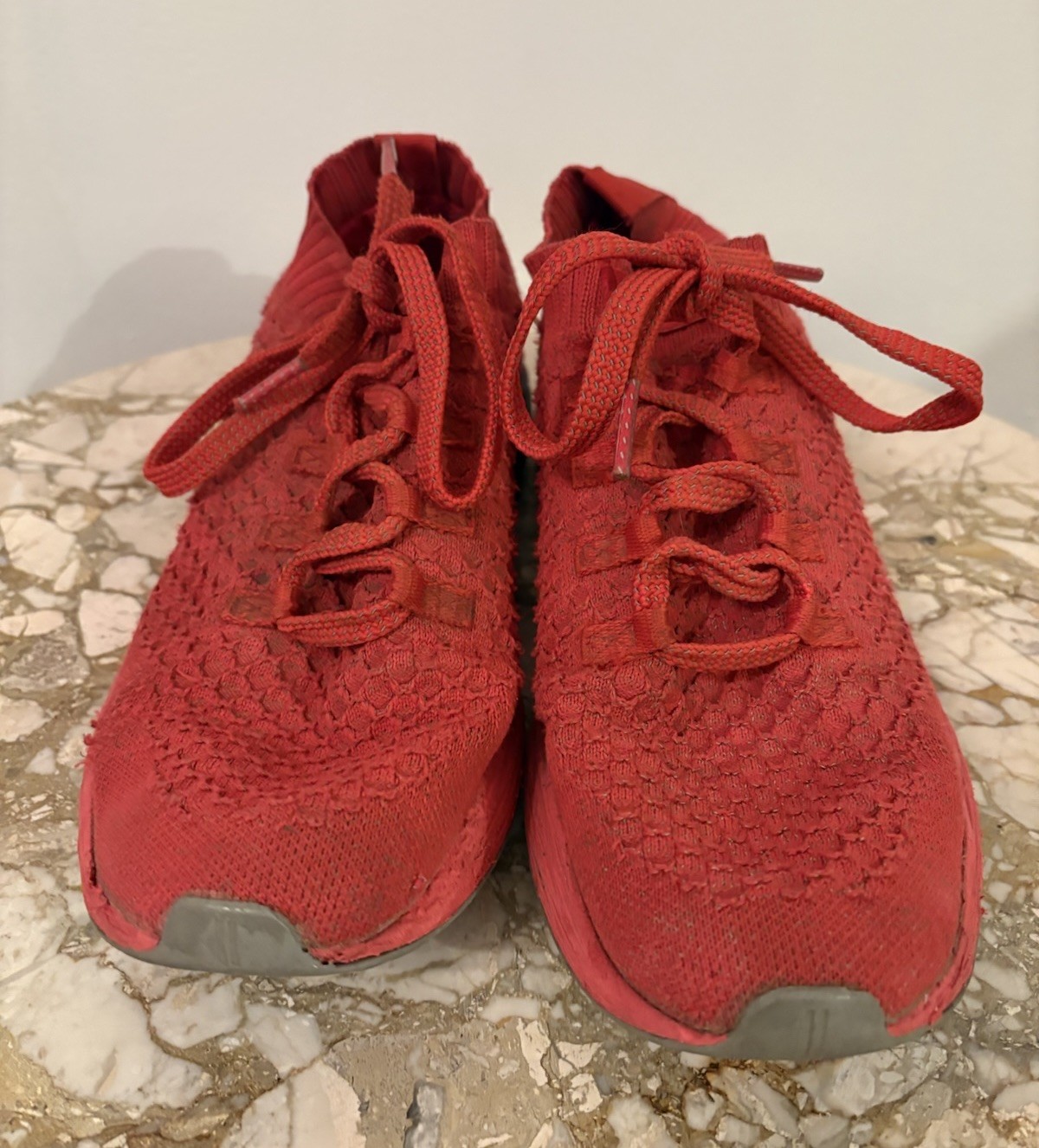 NoBull All Day Knit Runner Red Athletic Running Training Shoes Mens Size 11 US